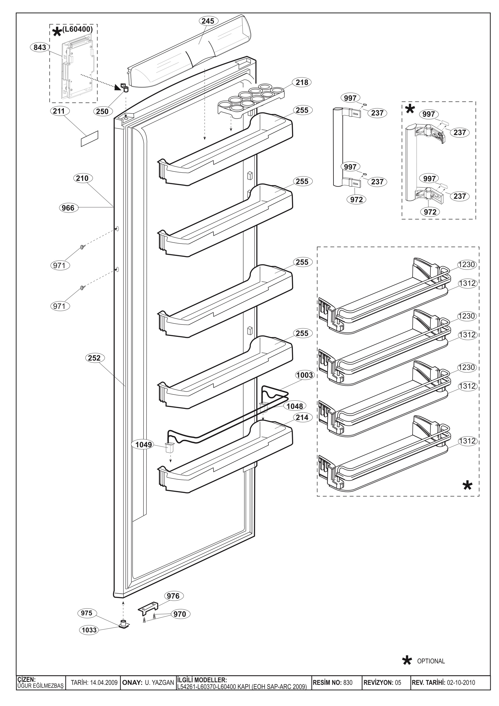 DOOR ASSY (B-270/290)