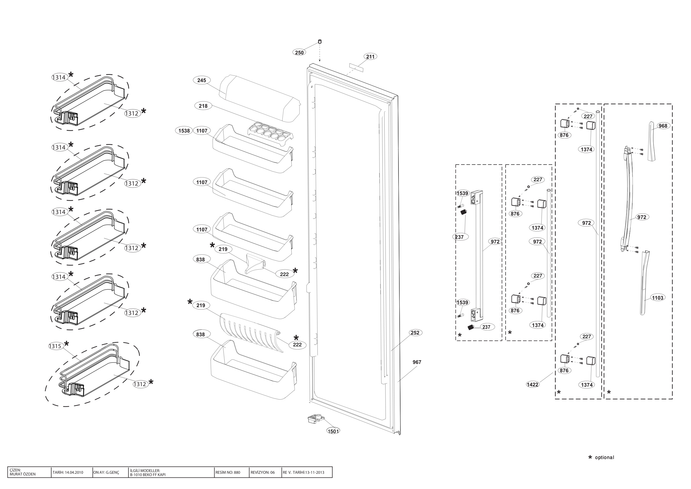 Lamona Fridge & Freezer HJA6110 (7245546481) Spares