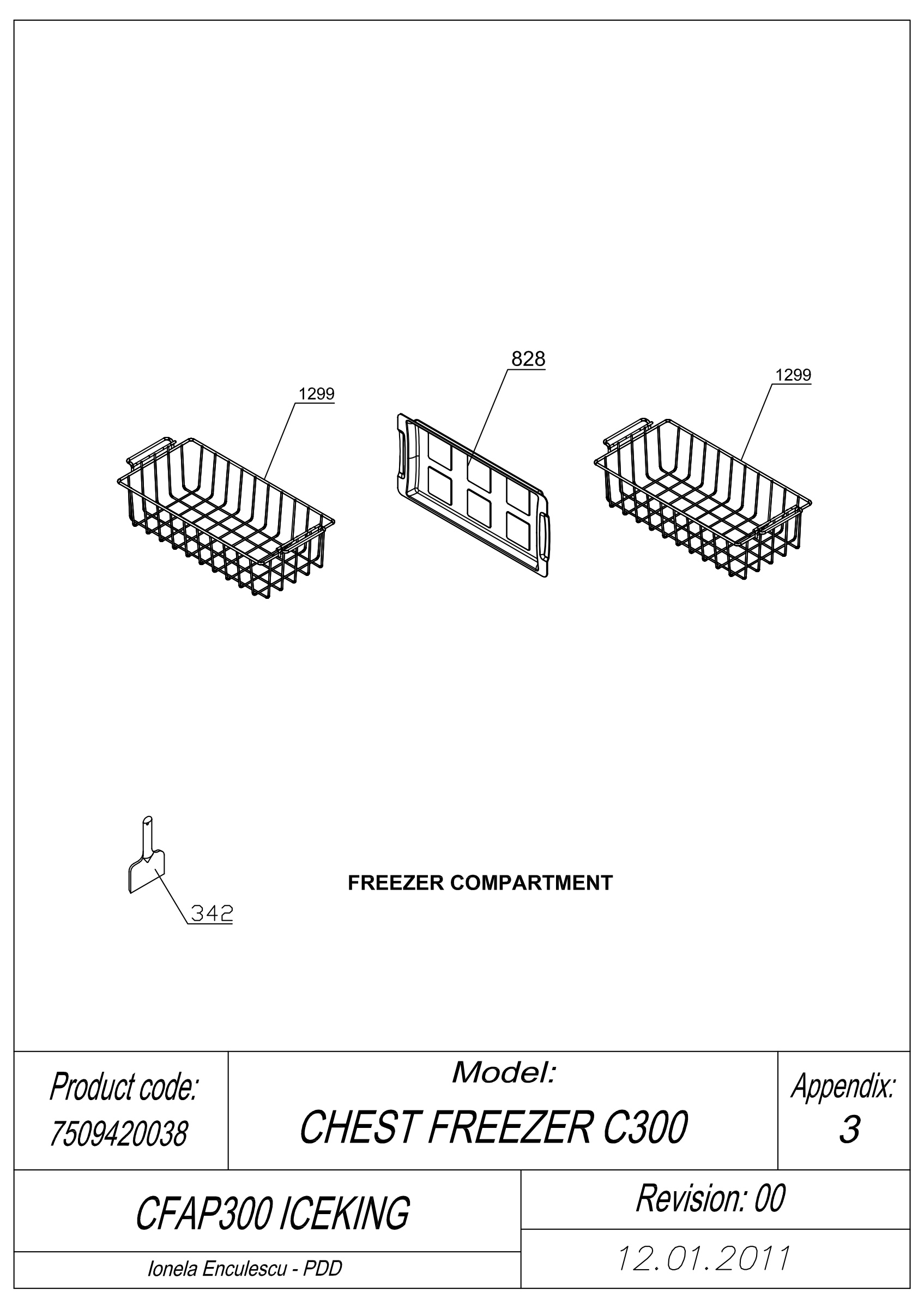 EXPLODED VIEW BASKETS CFAP300 ICEKING _ UK