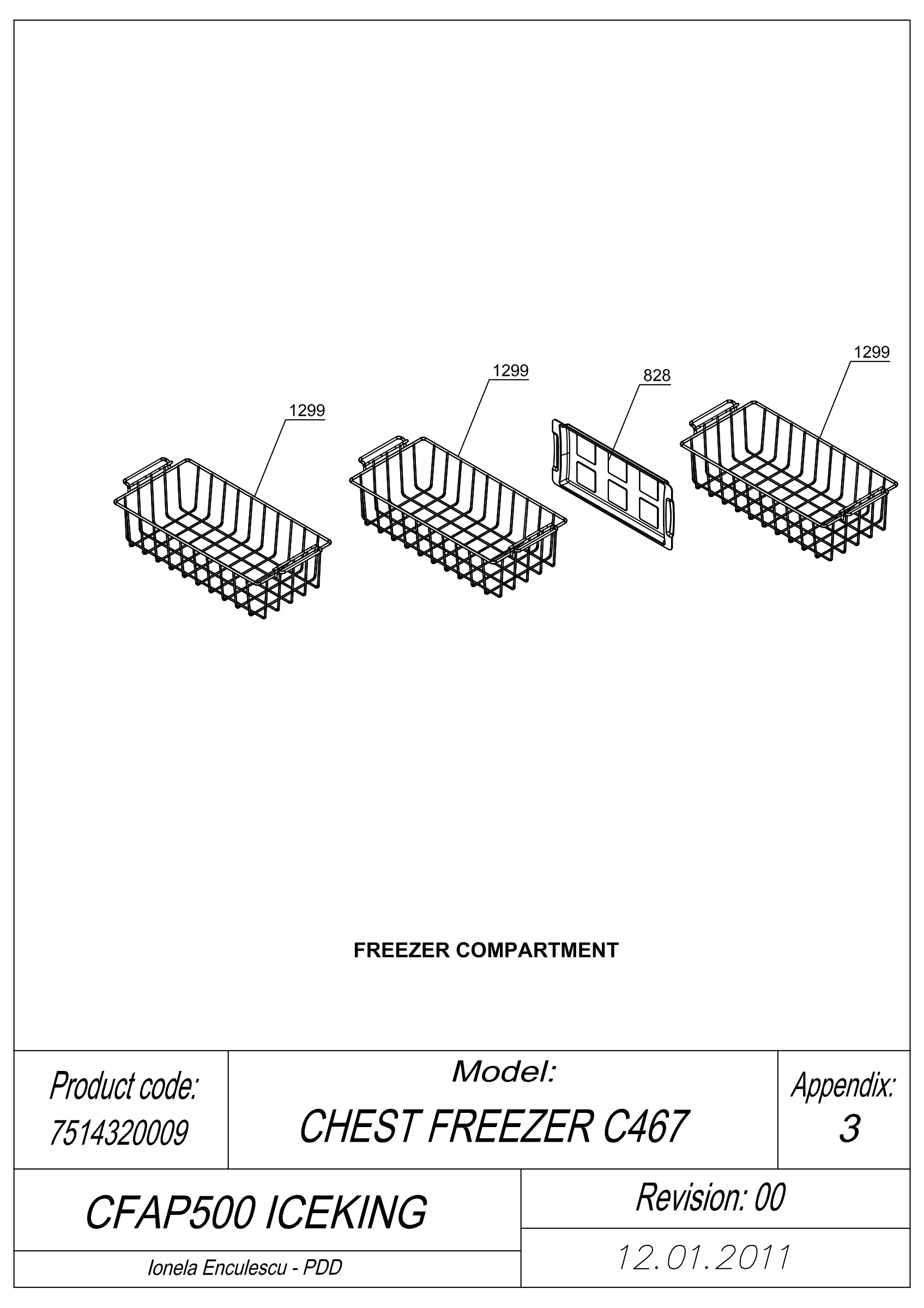 EXPLODED VIEW BASKETS CFAP500 ICEKING_ UK