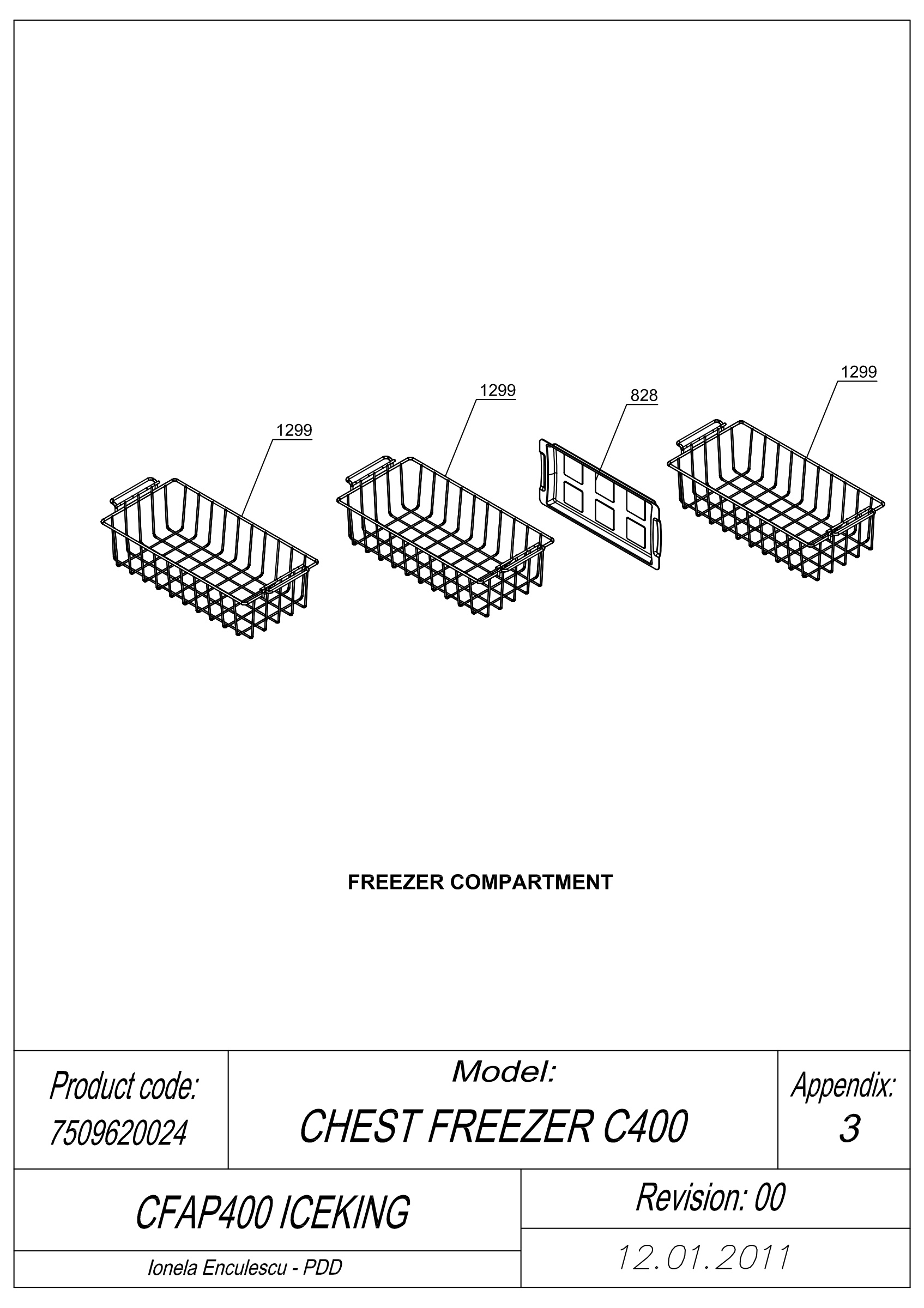 EXPLODED VIEW BASKETS CFAP400 ICEKING _UK