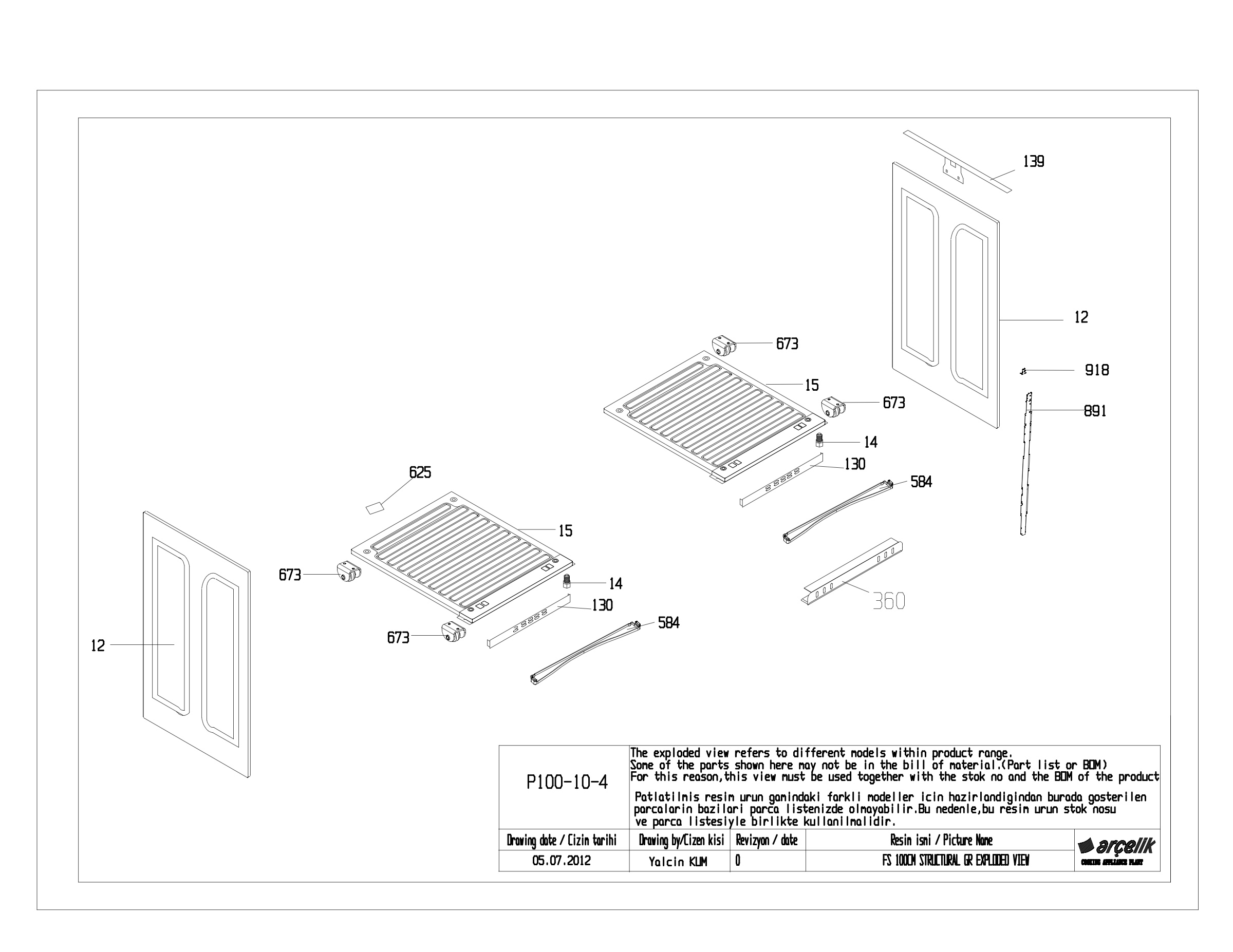 FS 100CM STRUCTURAL GR EXPLODED VIEW