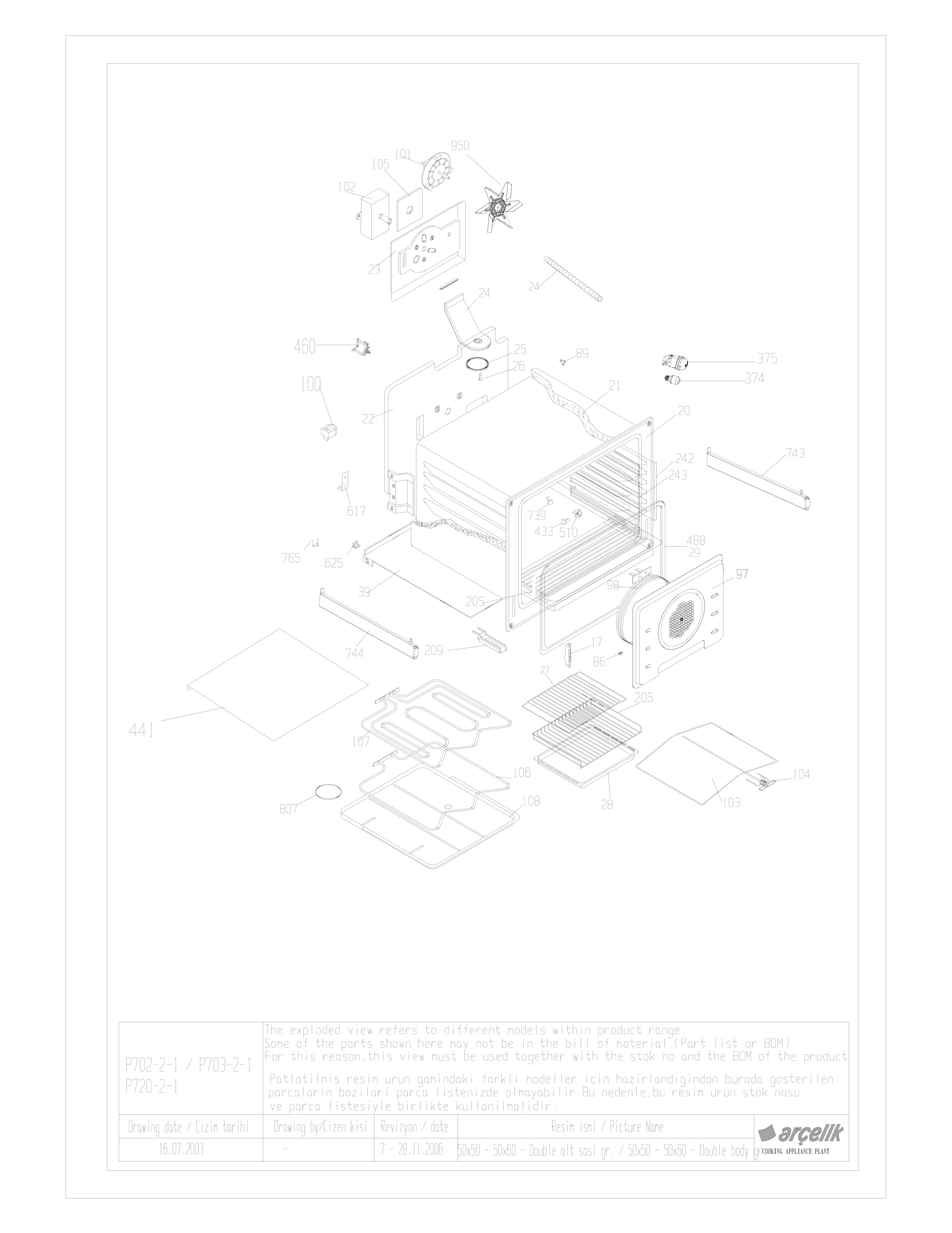 OVEN BODY GROUP