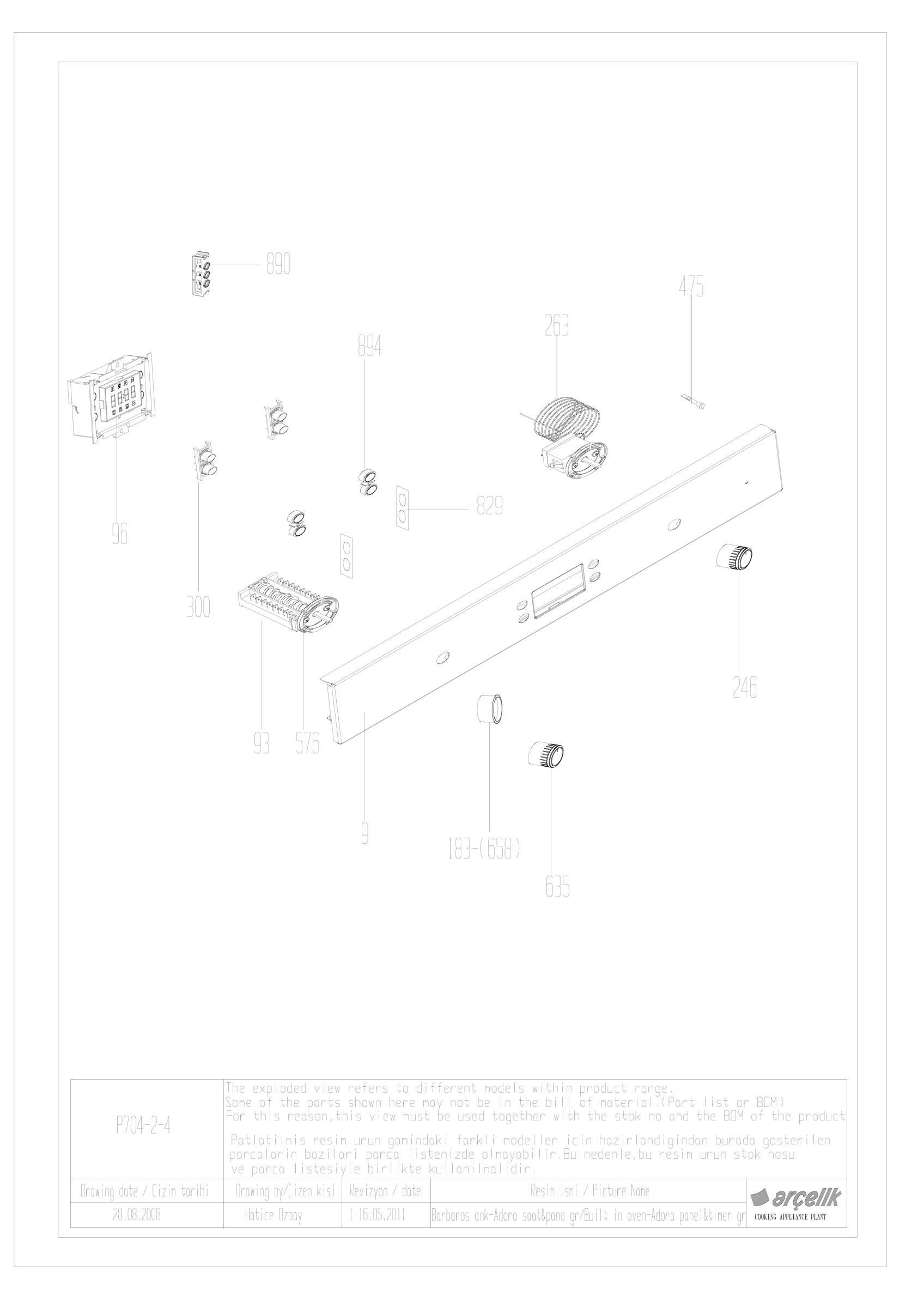 Barbaros Adora Timer & Panel gr.
