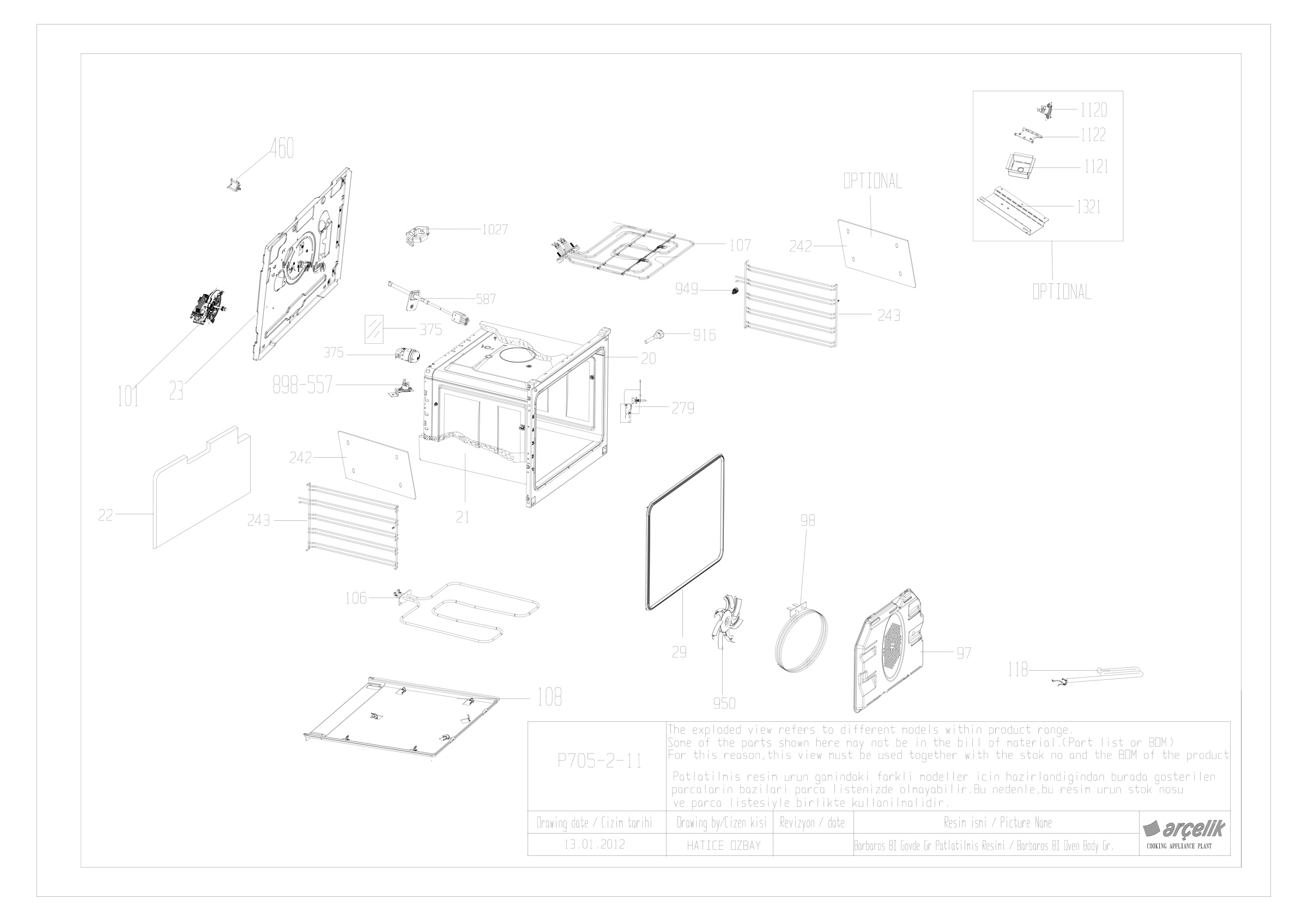 BARBAROS BI OVEN BODY GROUP