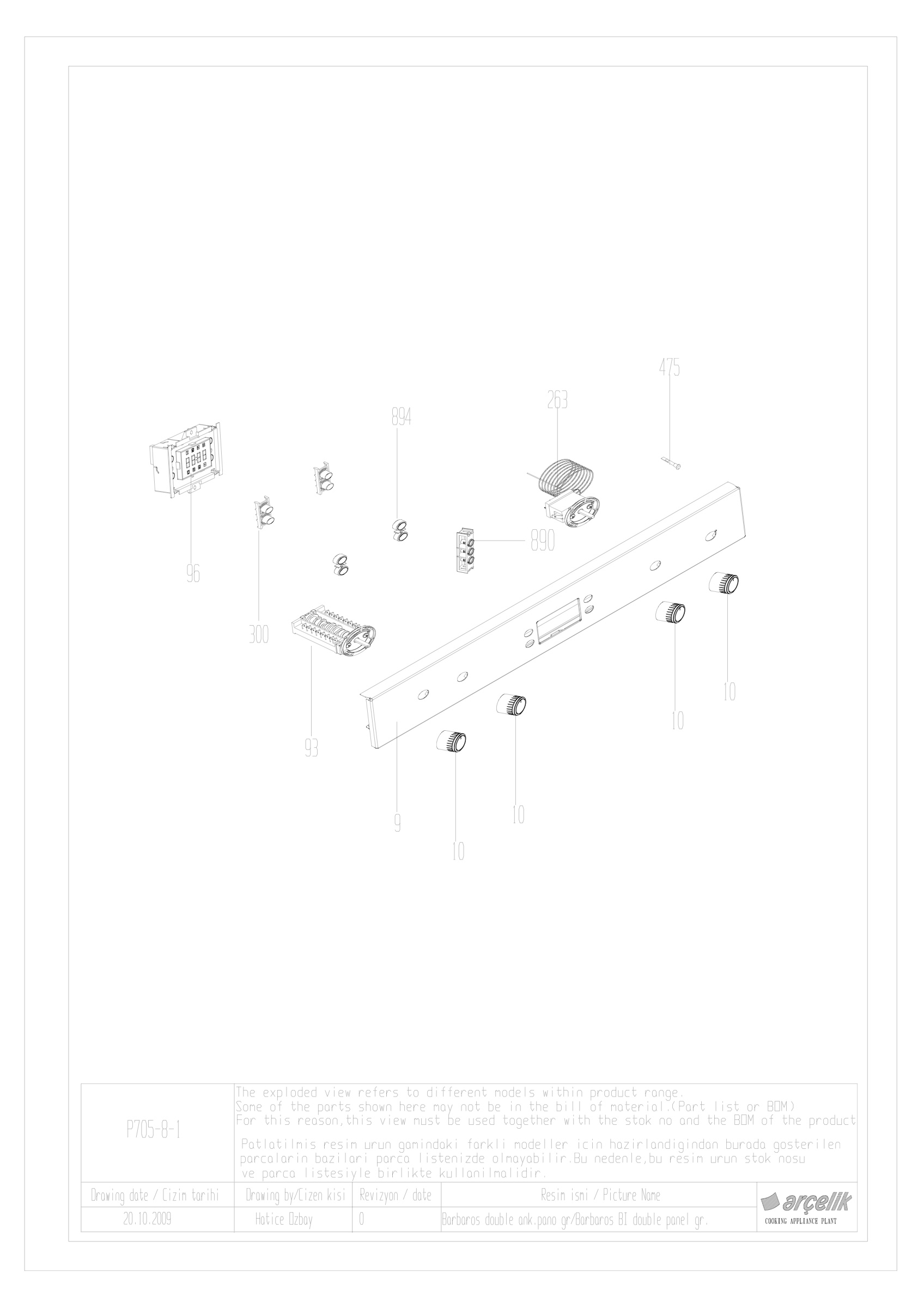 Barbaros double panel gr.