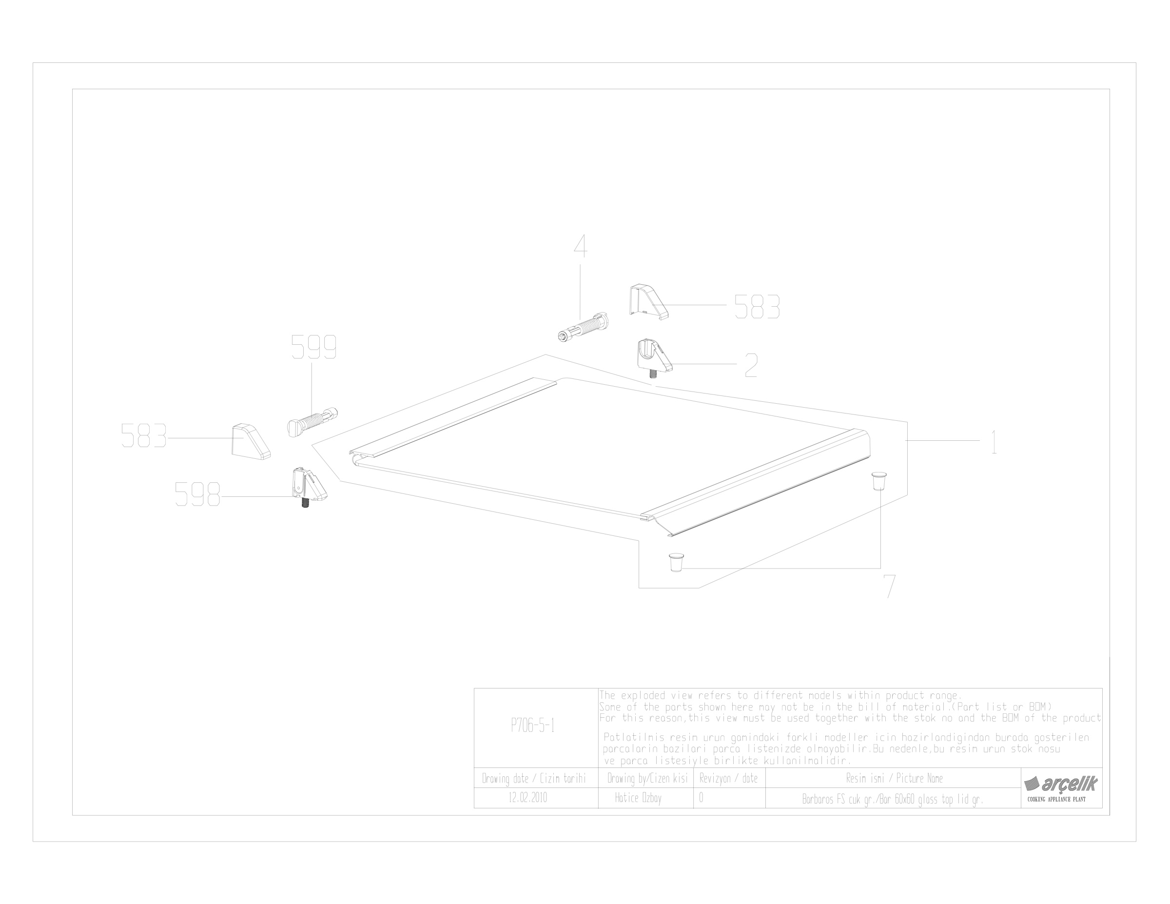BARBAROS FS GLASS TOP LID GR EXPLODED VIEW
