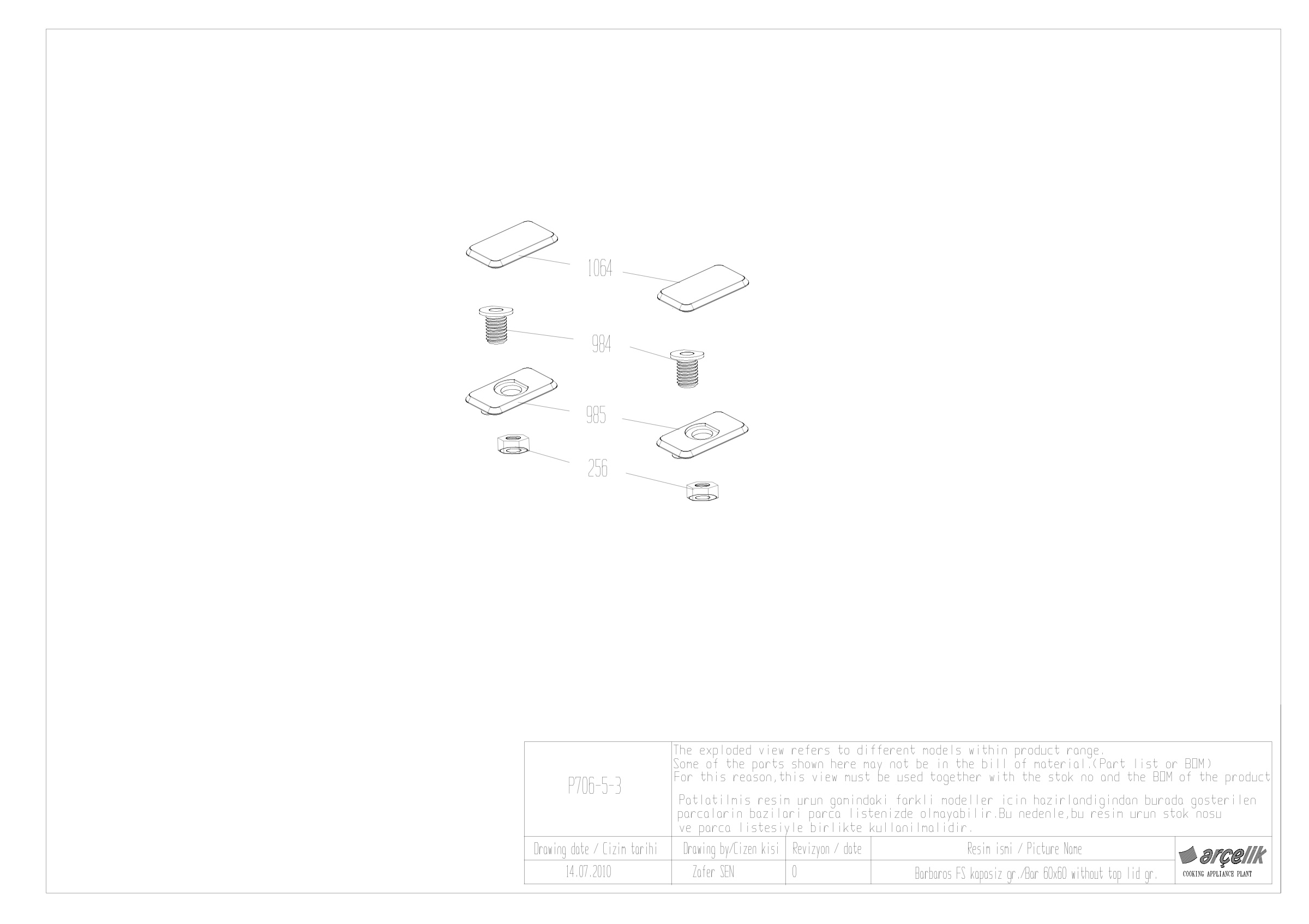 BARBAROS FS WITHOUT TOP LID DECOR GR EXPLODED VIEW