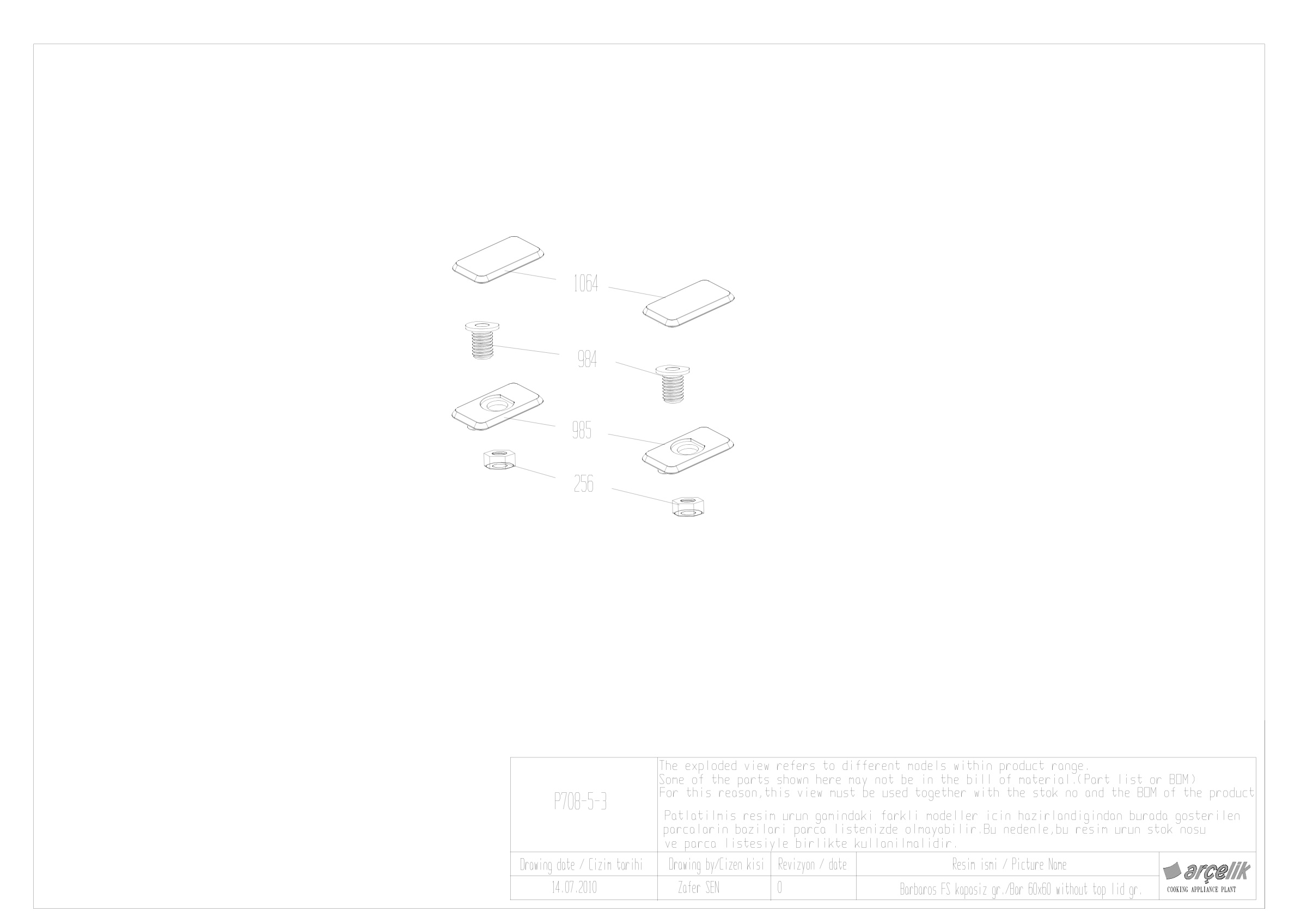 BARBAROS DOUBLE FS WITHOUT TOP LID EXPLODED VIEW
