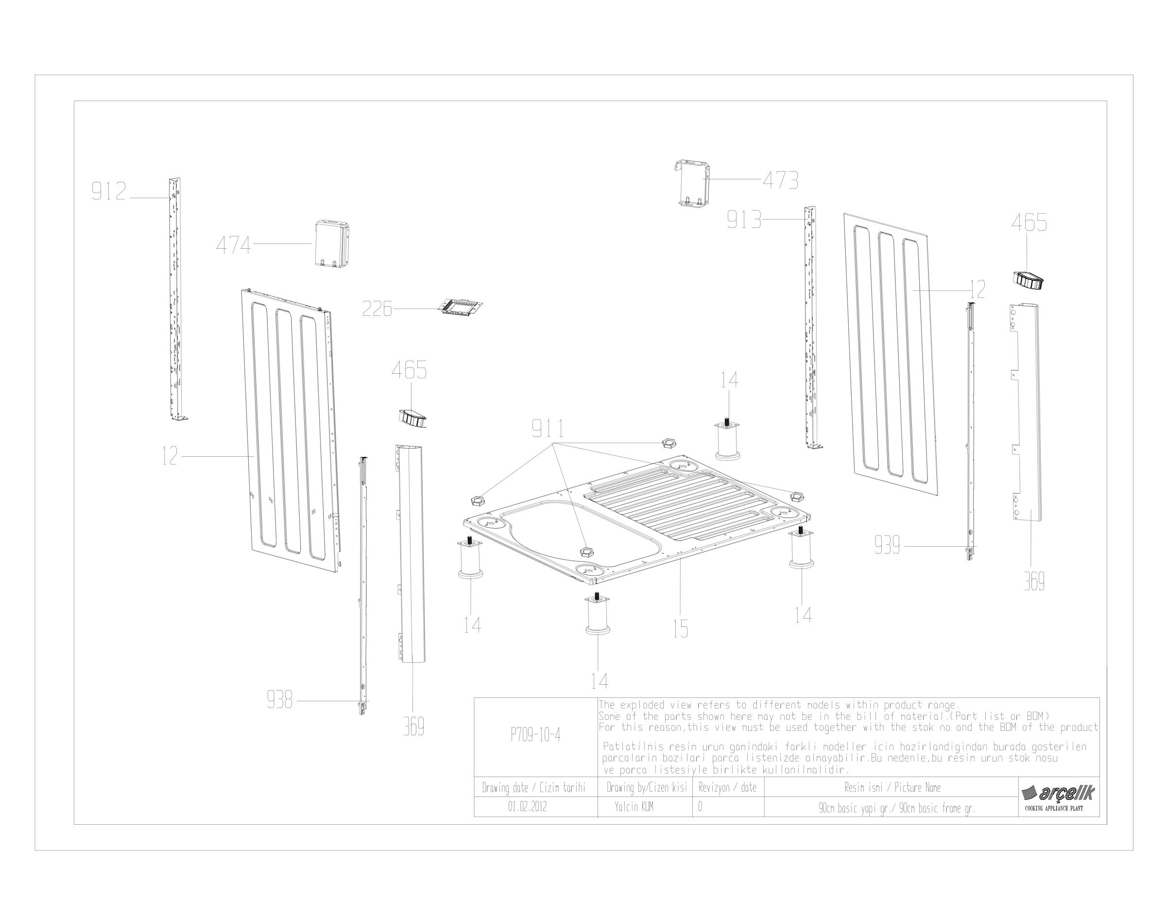 90CM BASIC FRAME GR.