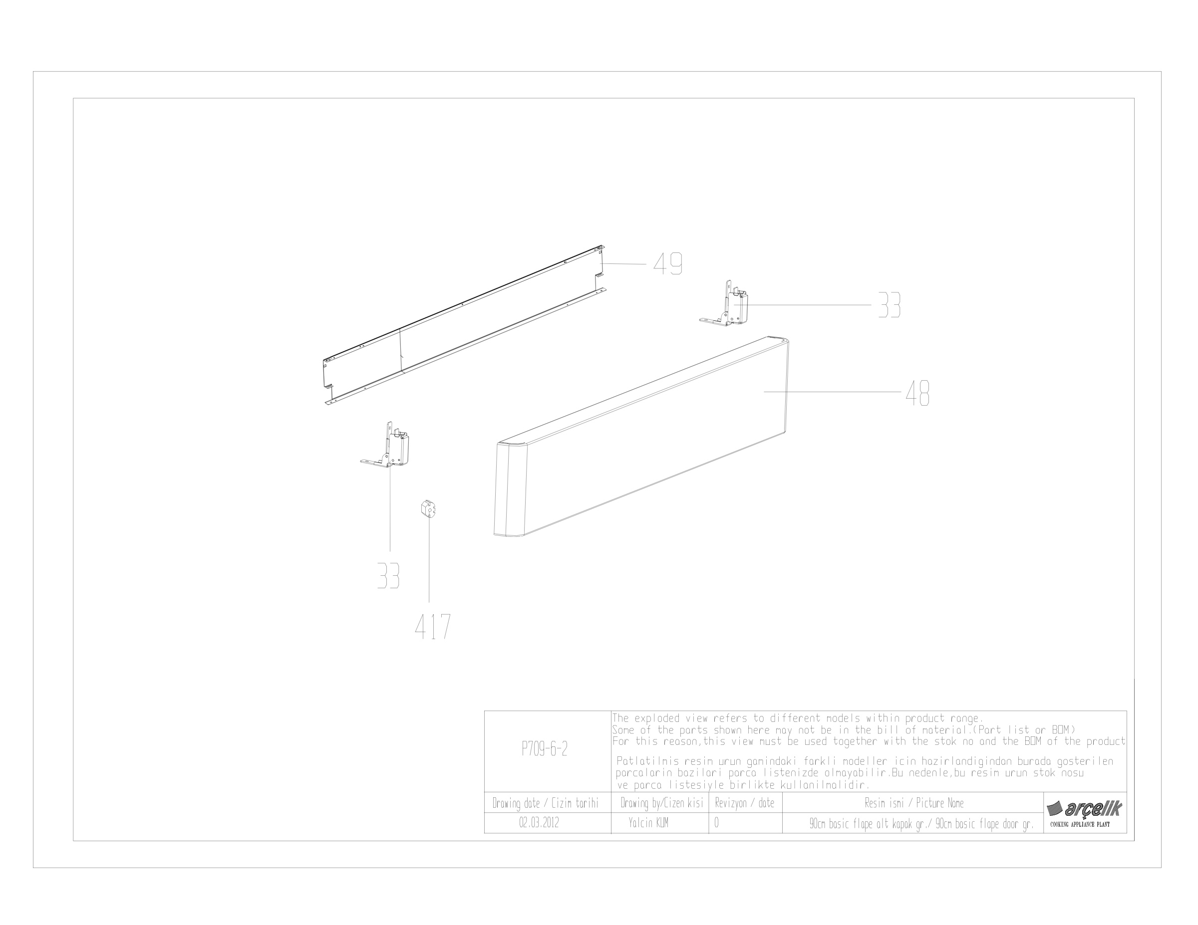 90CM BASIC FLAPE DOOR GR.