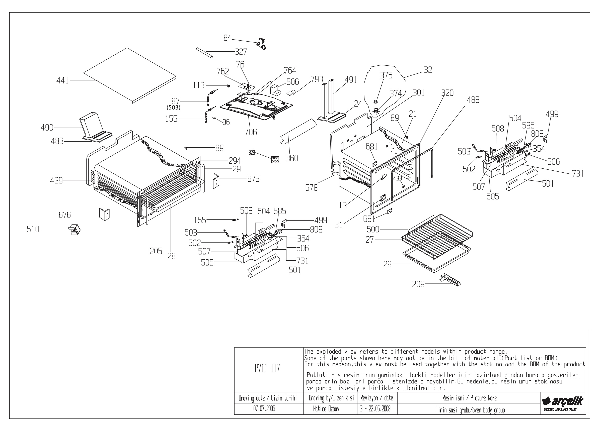 OVEN BODY GROUP
