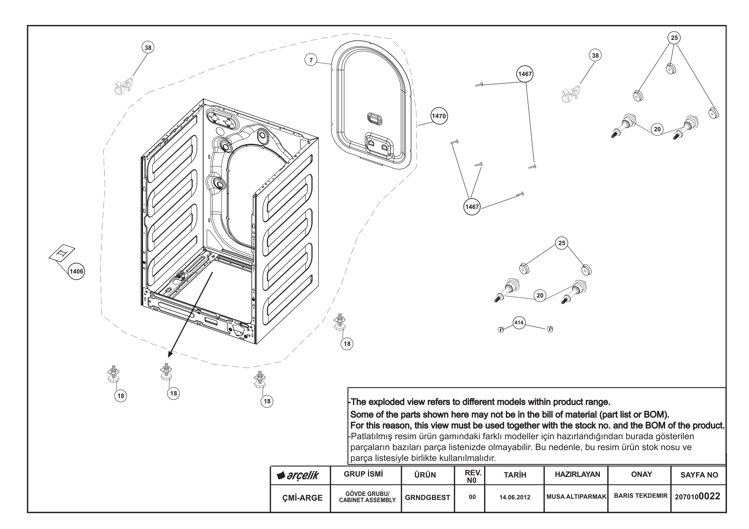 CABINET ASSEMBLY GRUNDIG_BEST_REV00