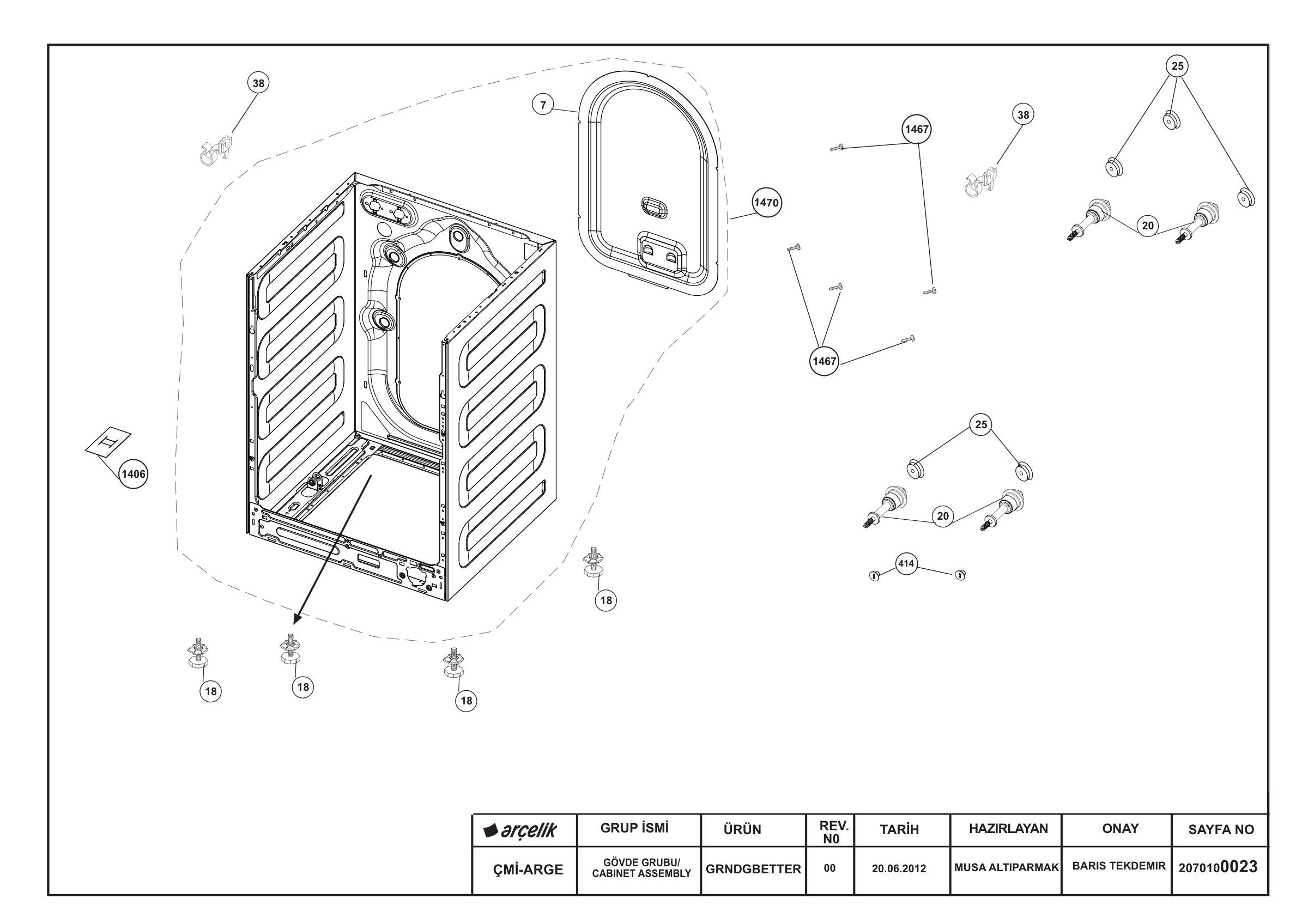 CABINET ASSEMBLY GRUNDIG BETTER_ REV00