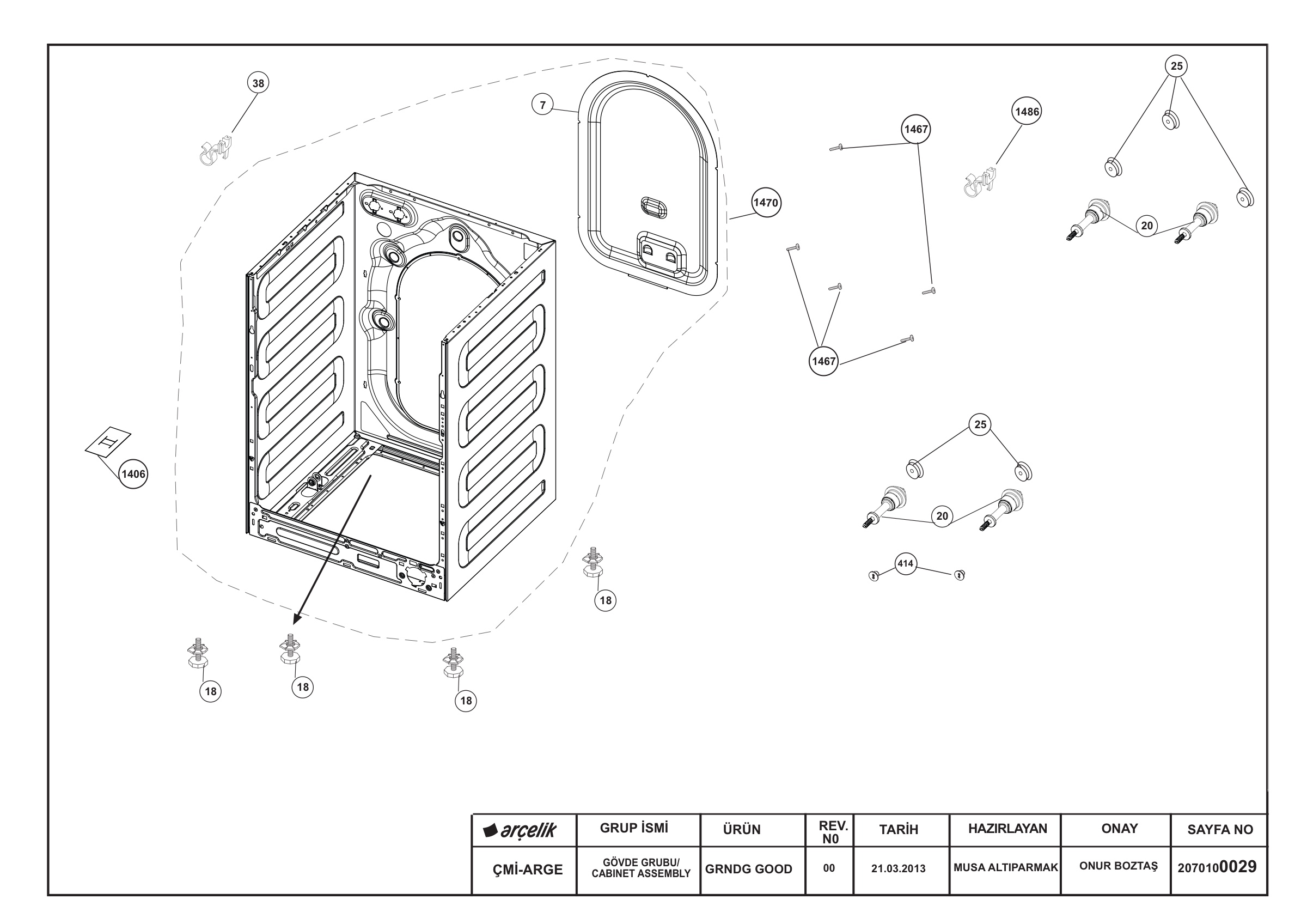 CABINET ASSEMBLY GRUNDIG GOOD_REV00