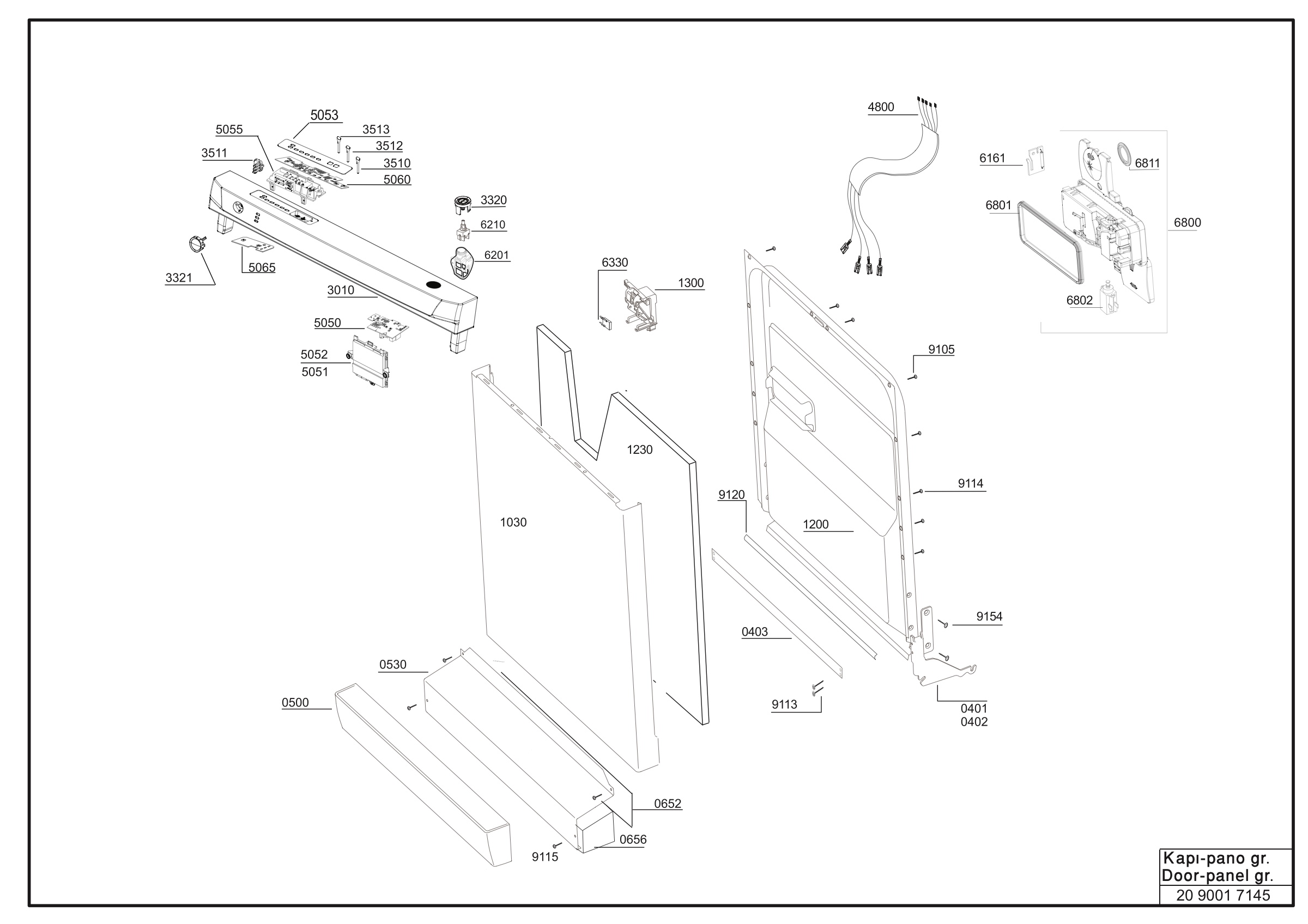 Door-Panel group Exploded View