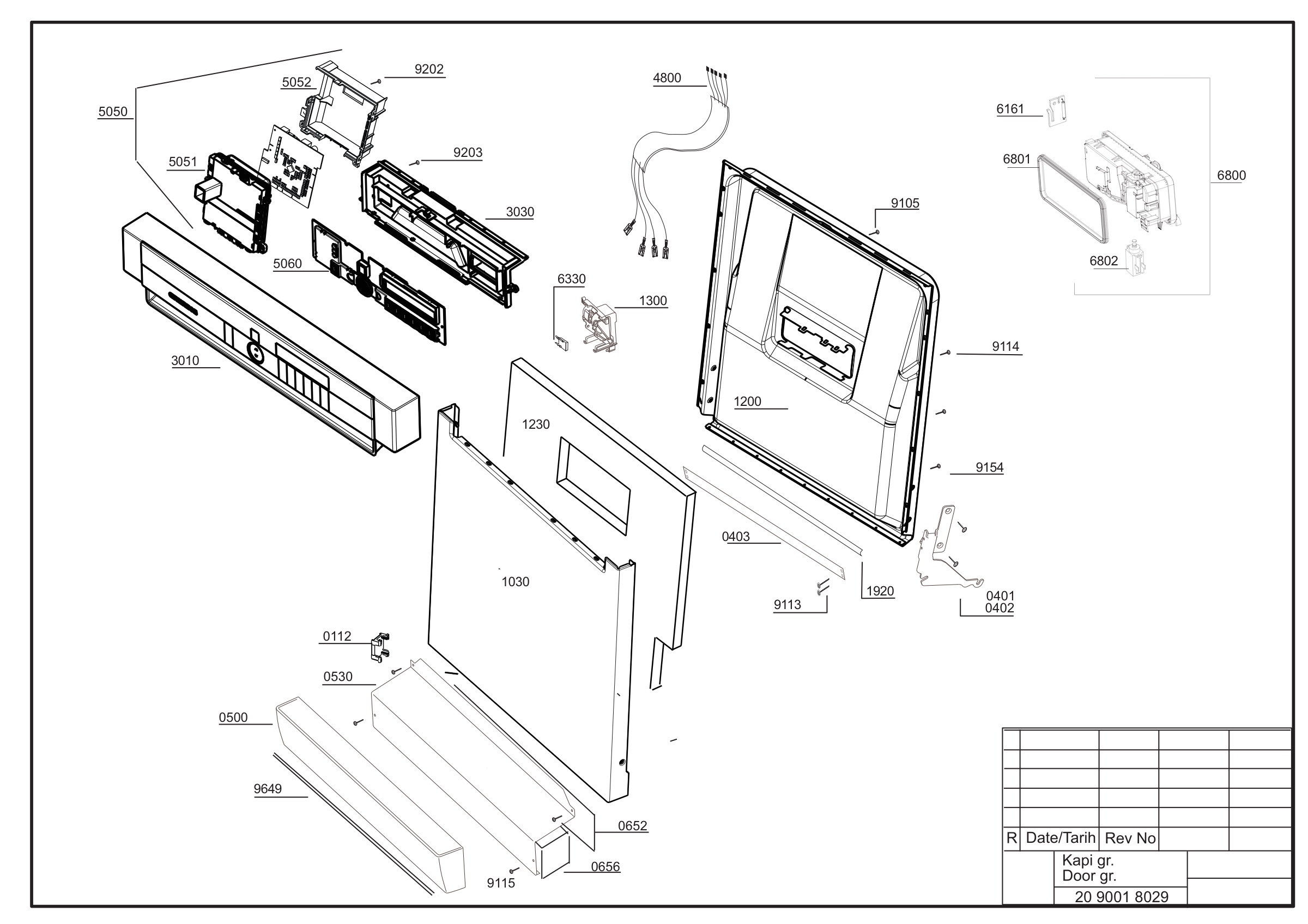 Exploded view (Kapi-Panel group)