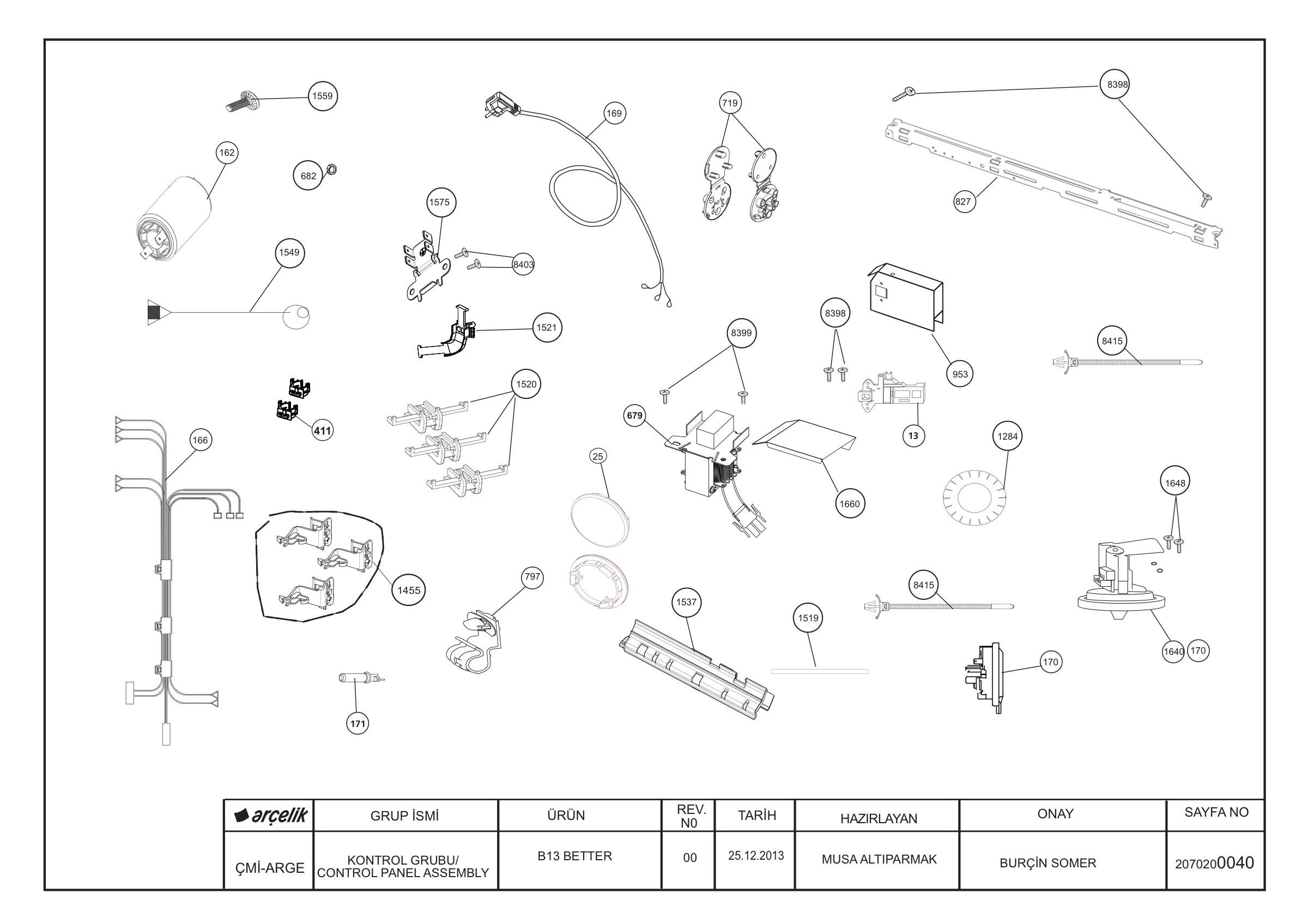 CONTROL PANEL ASSEMBLY REV-00
