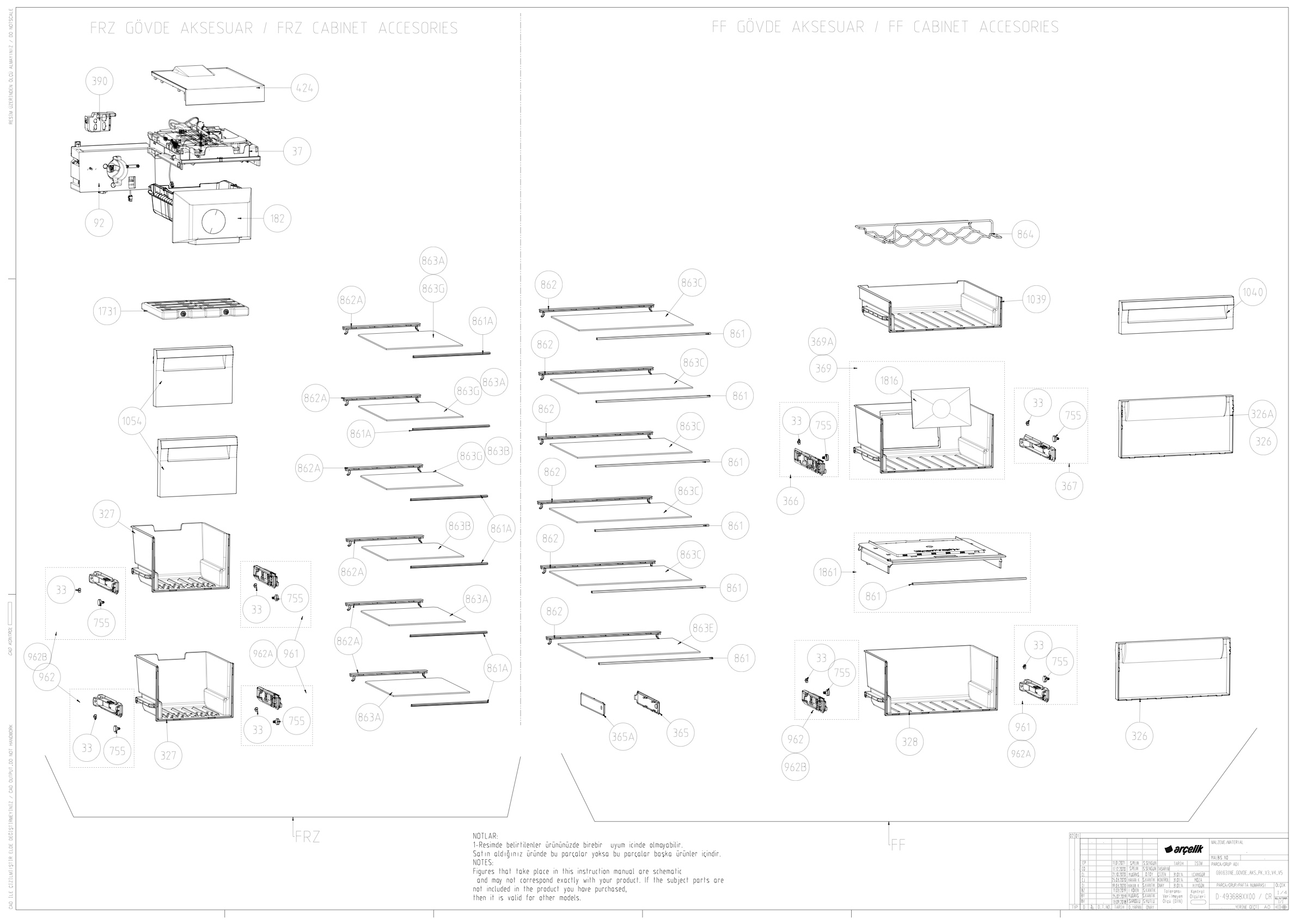 Beko Fridge & Freezer ASP341X (7287548785) Spares