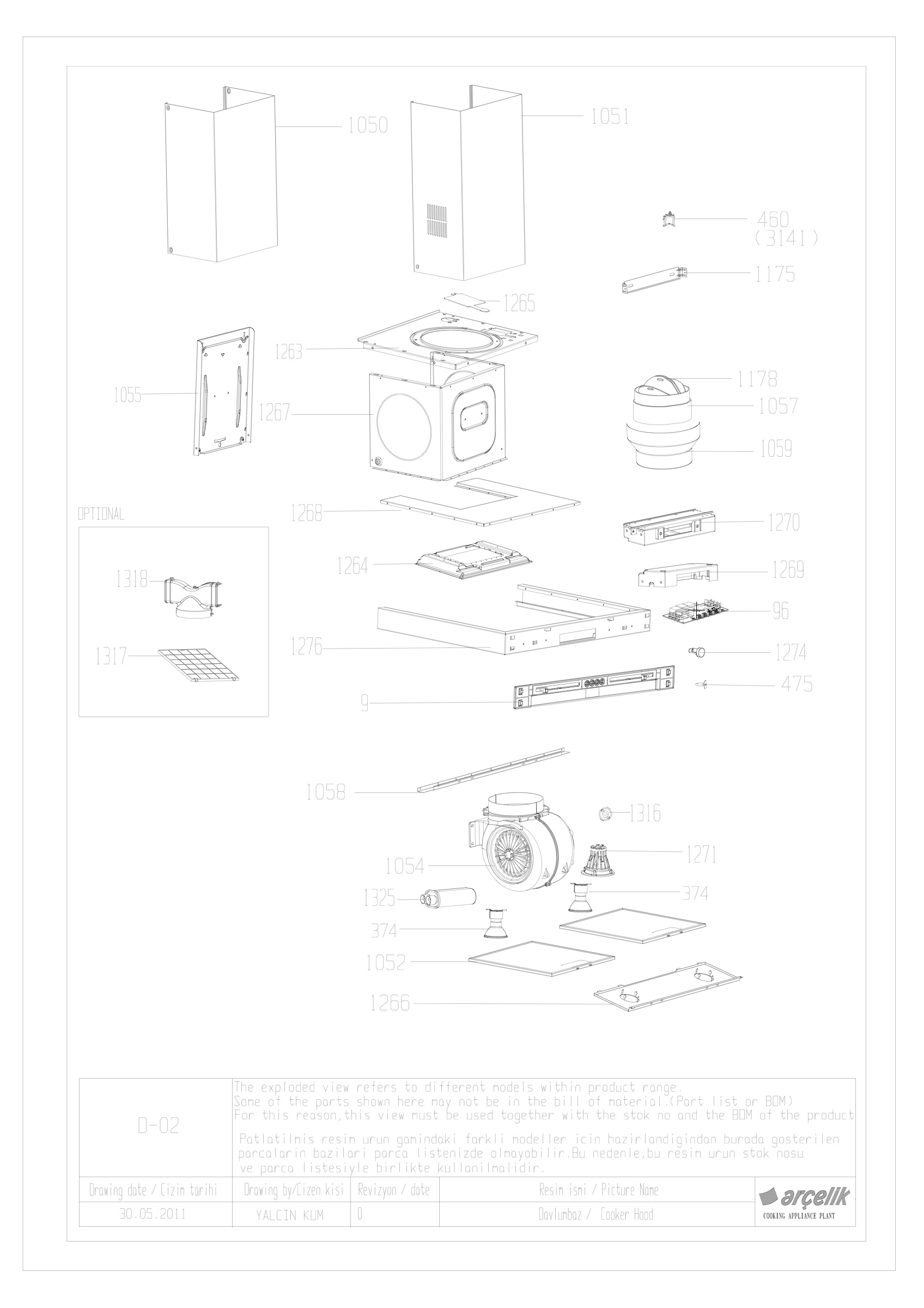 HOOD GR EXPLODED VIEW