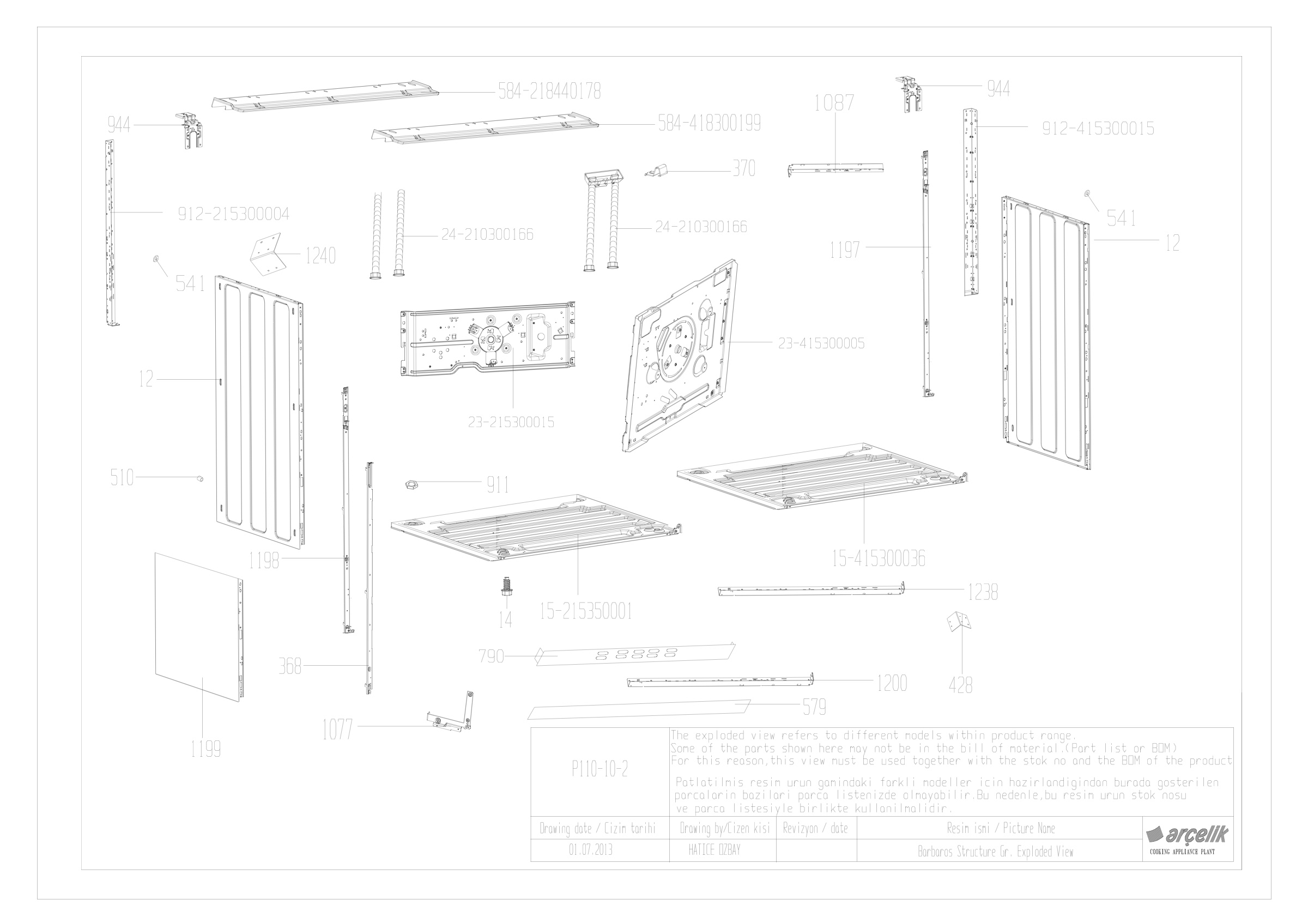 110 cm STRUCTURE GR.