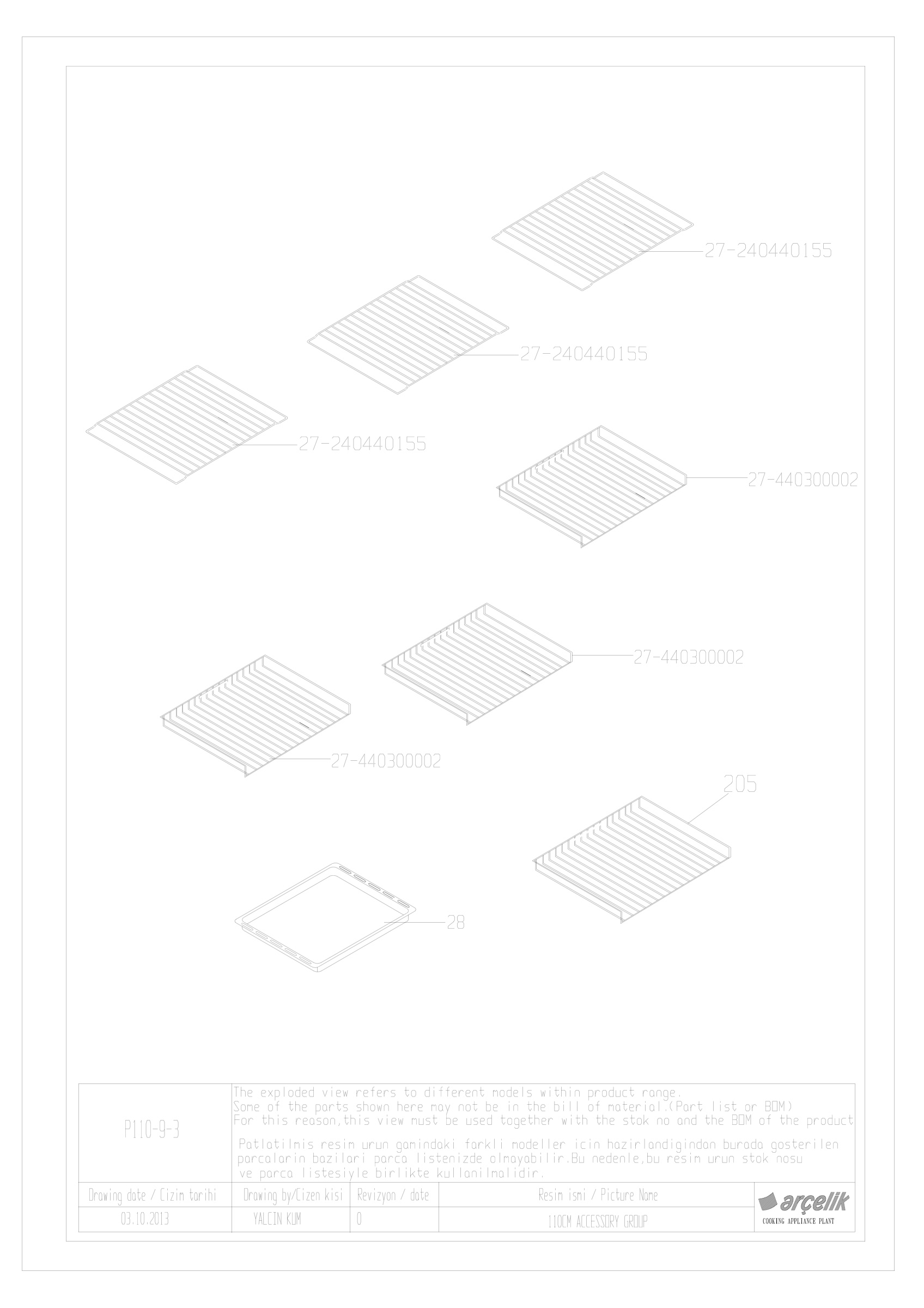 BARBAROS FS 110CM ACCESSORY GR EXPLODED VIEW