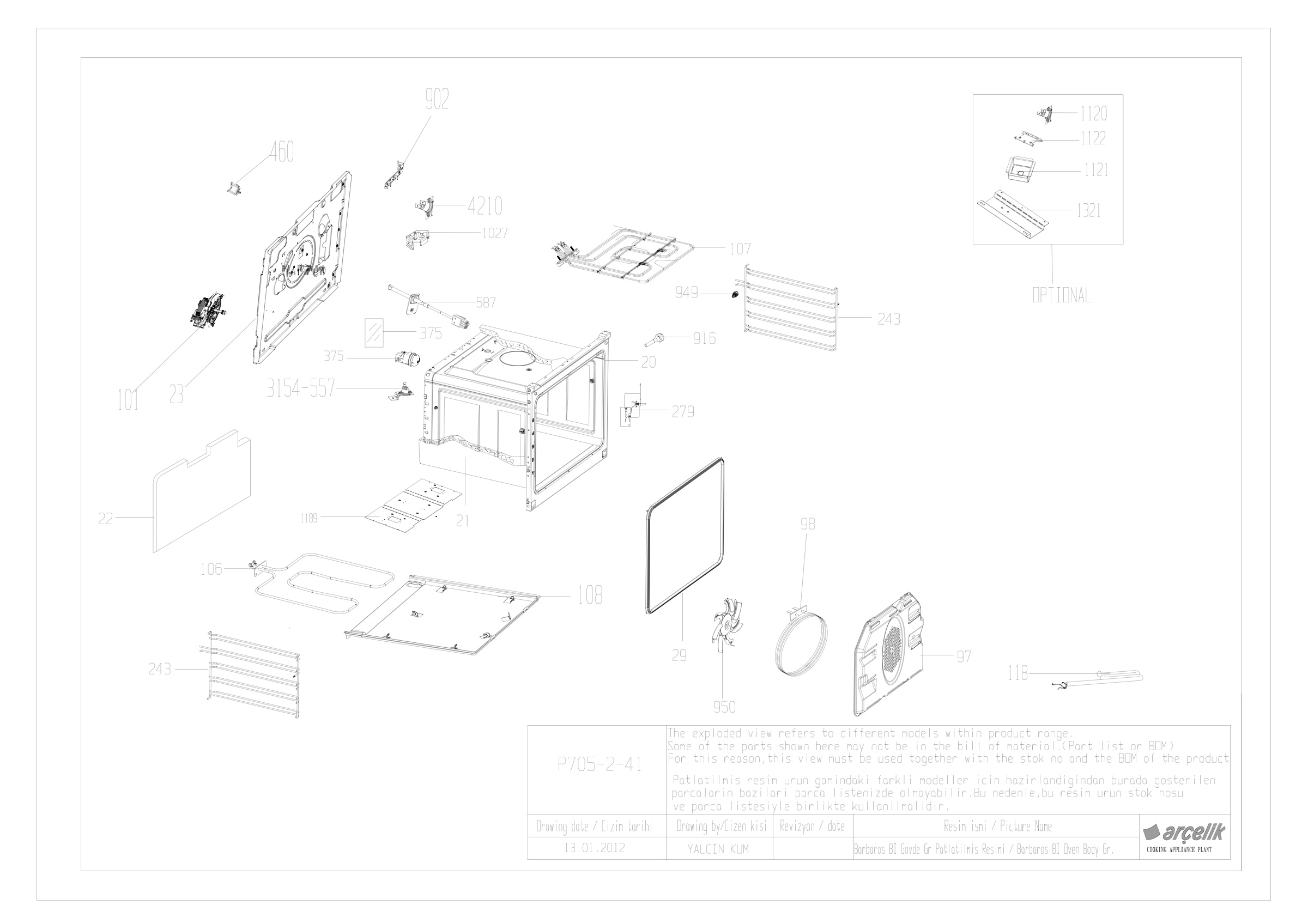 BARBAROS PYRO OVEN BODY GR