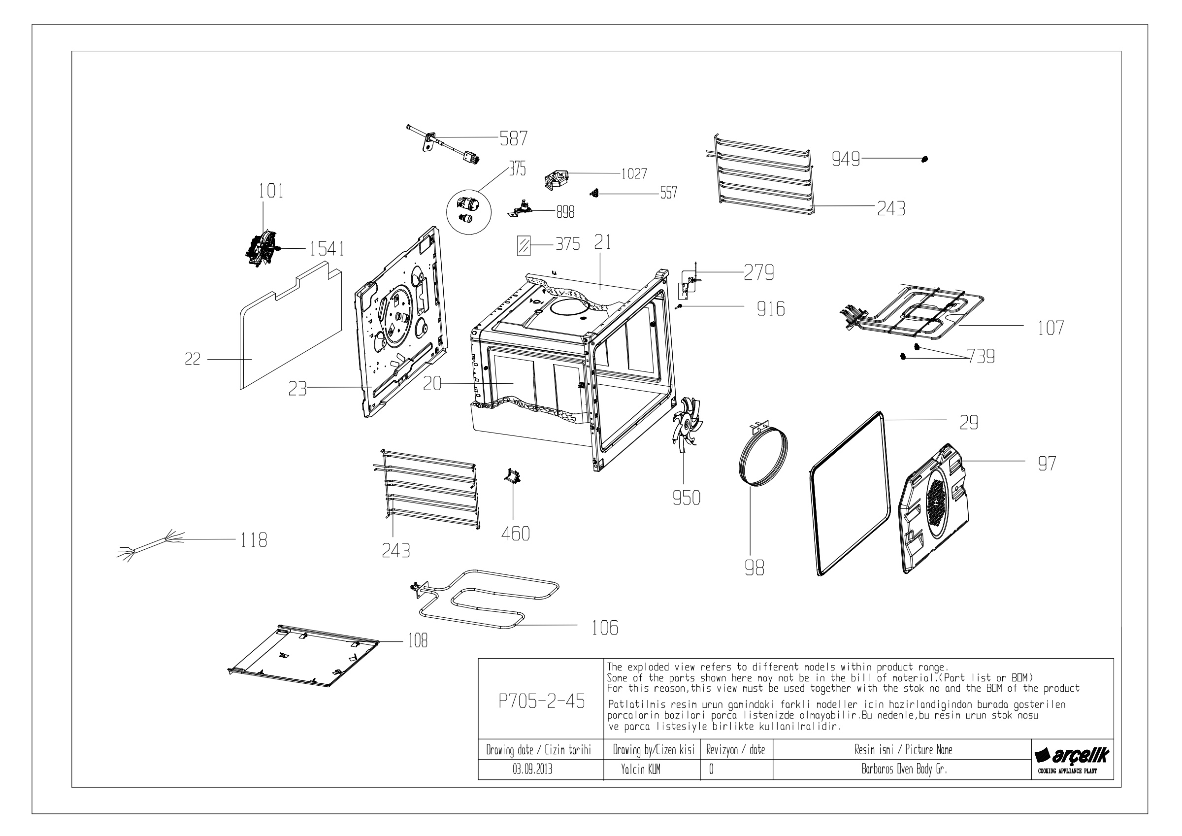 OVEN BODY GR