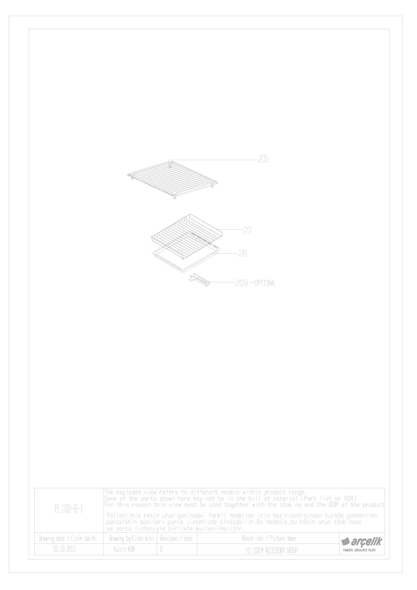 100CM BARBAROS FS ACCESSORY GR EXPLODED VIEW