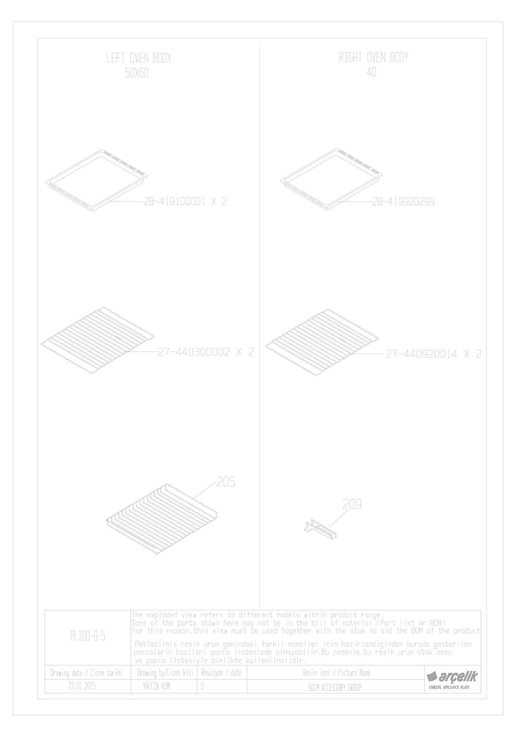 90CM ACCESSORRY GR EXPLODED VIEW