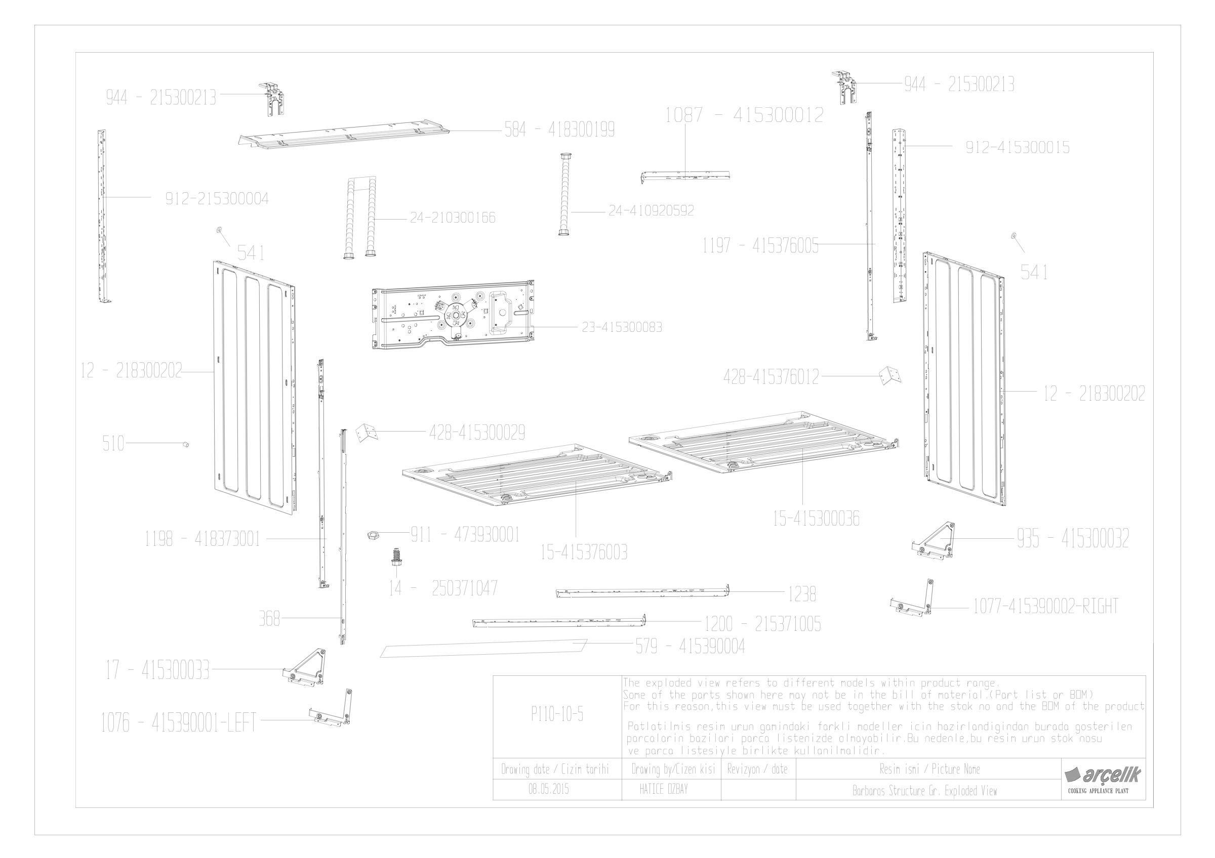 90Cm OVEN STRUCTURE GROUP