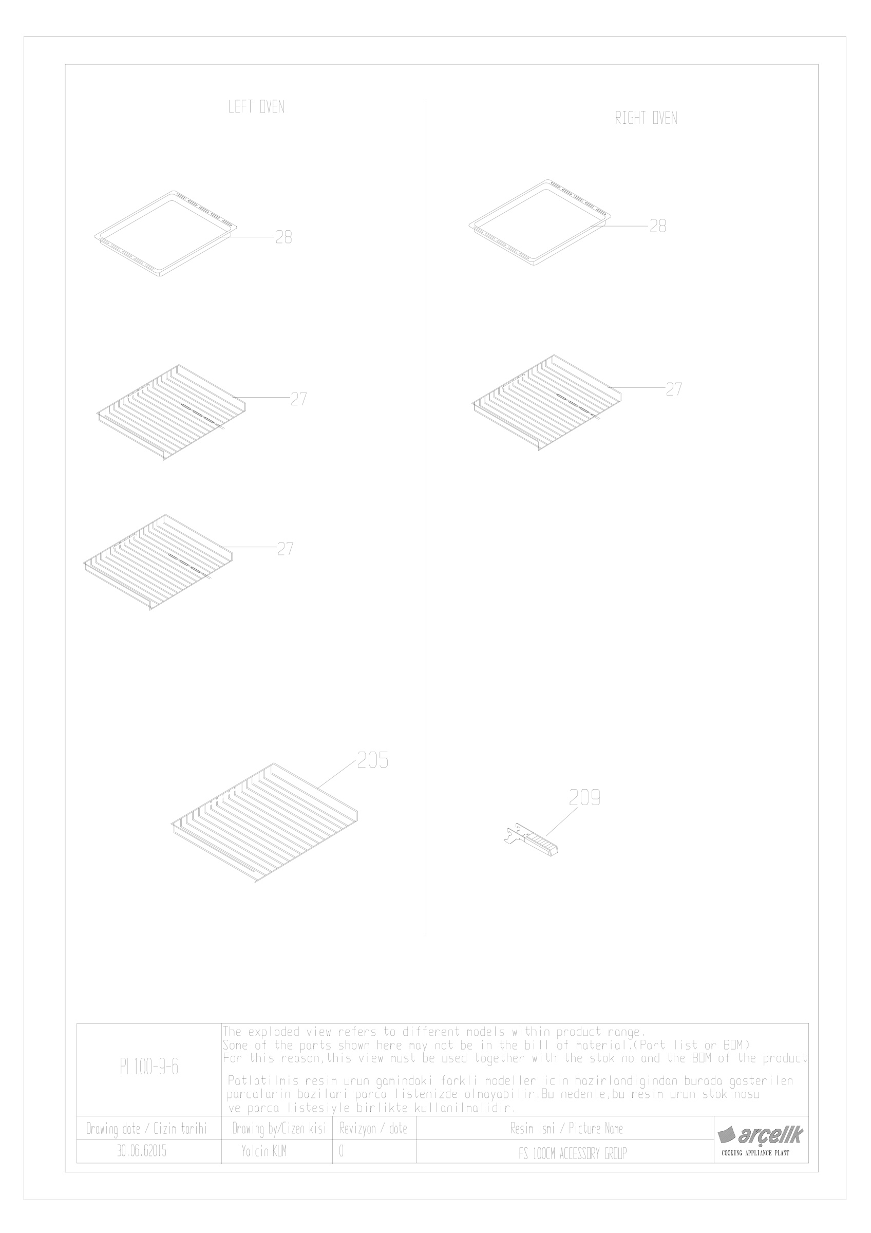 100CM ACCESSORY GR EXPLODED VIEW