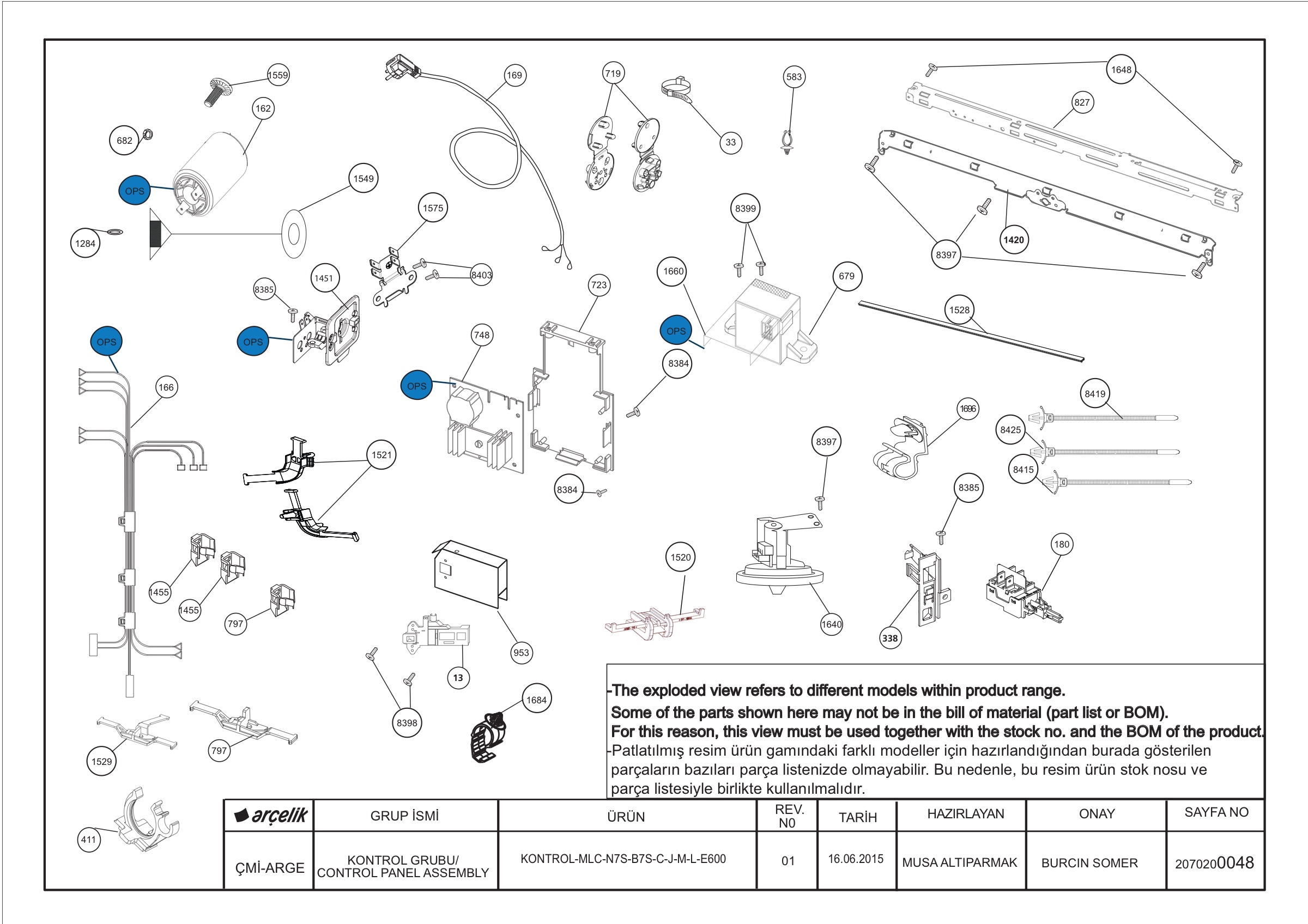 CONTROL PANEL ASSEMBLY