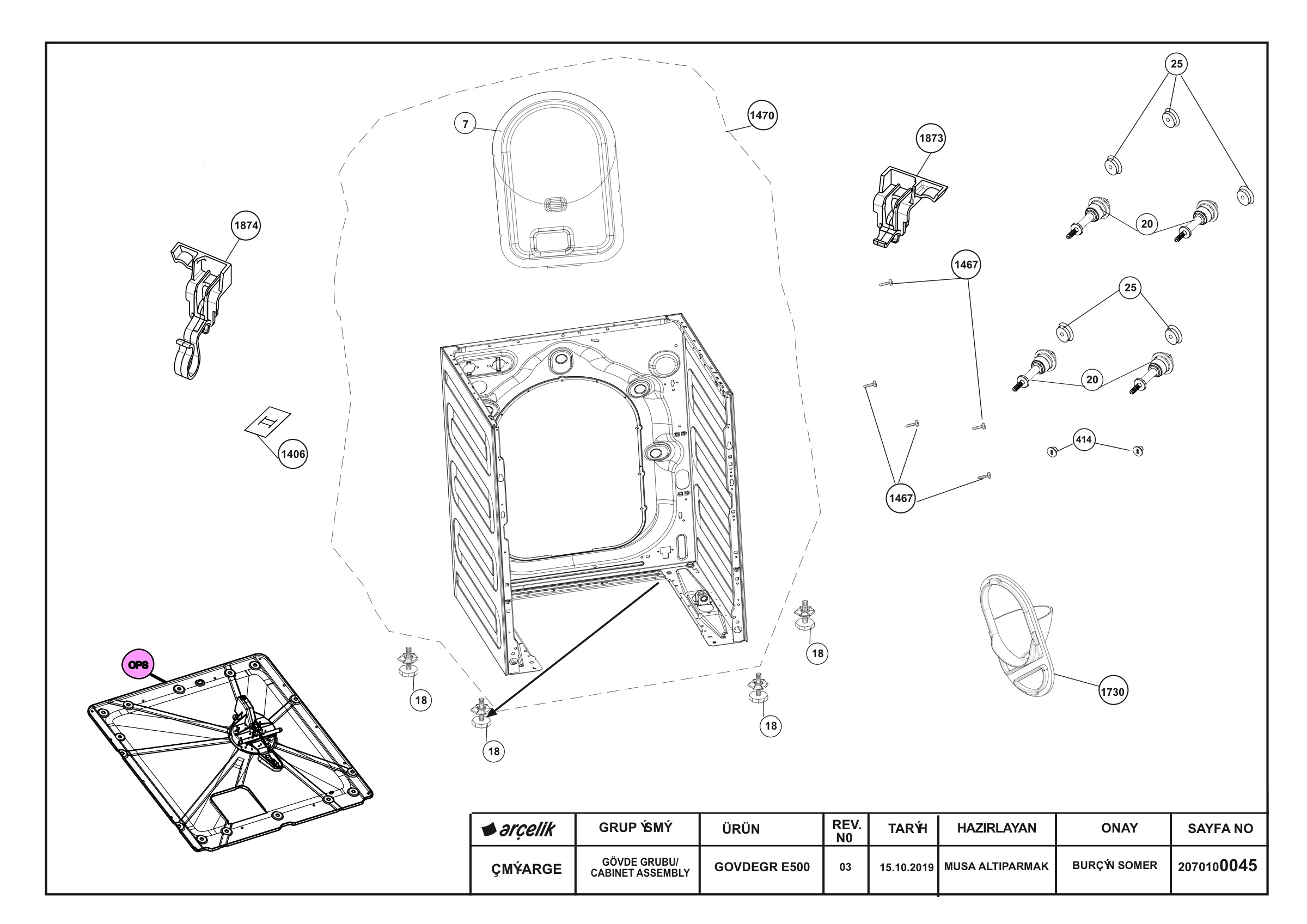 Lamona Washing Machine HJA8900 (7165141800) Spares
