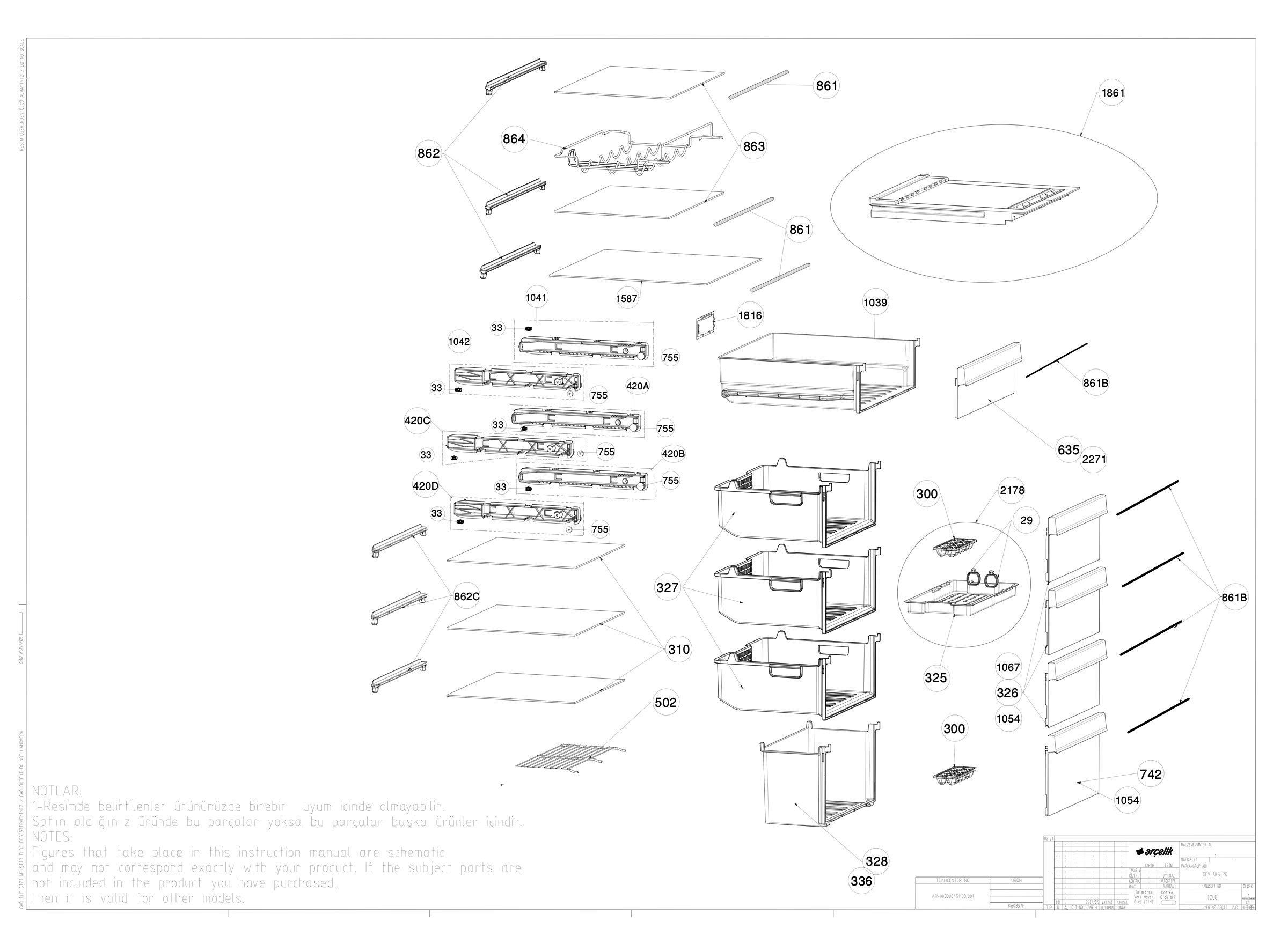 0 reiページ Beko Fridge & Freezer CXFG3691W (7294046396) Spares