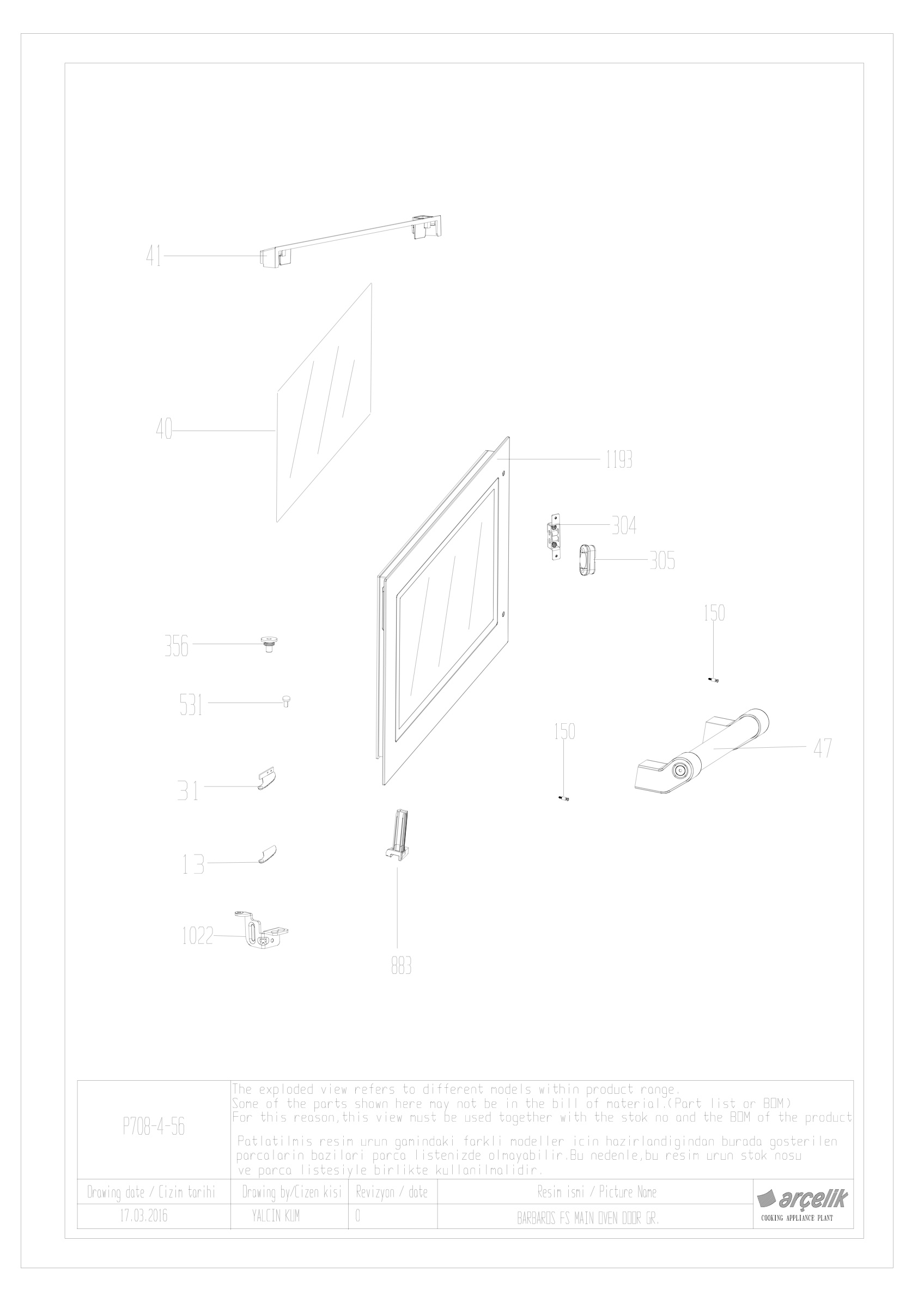 BARBAROS DOUBLE BOTTOM SIDE OPENING DOOR GR