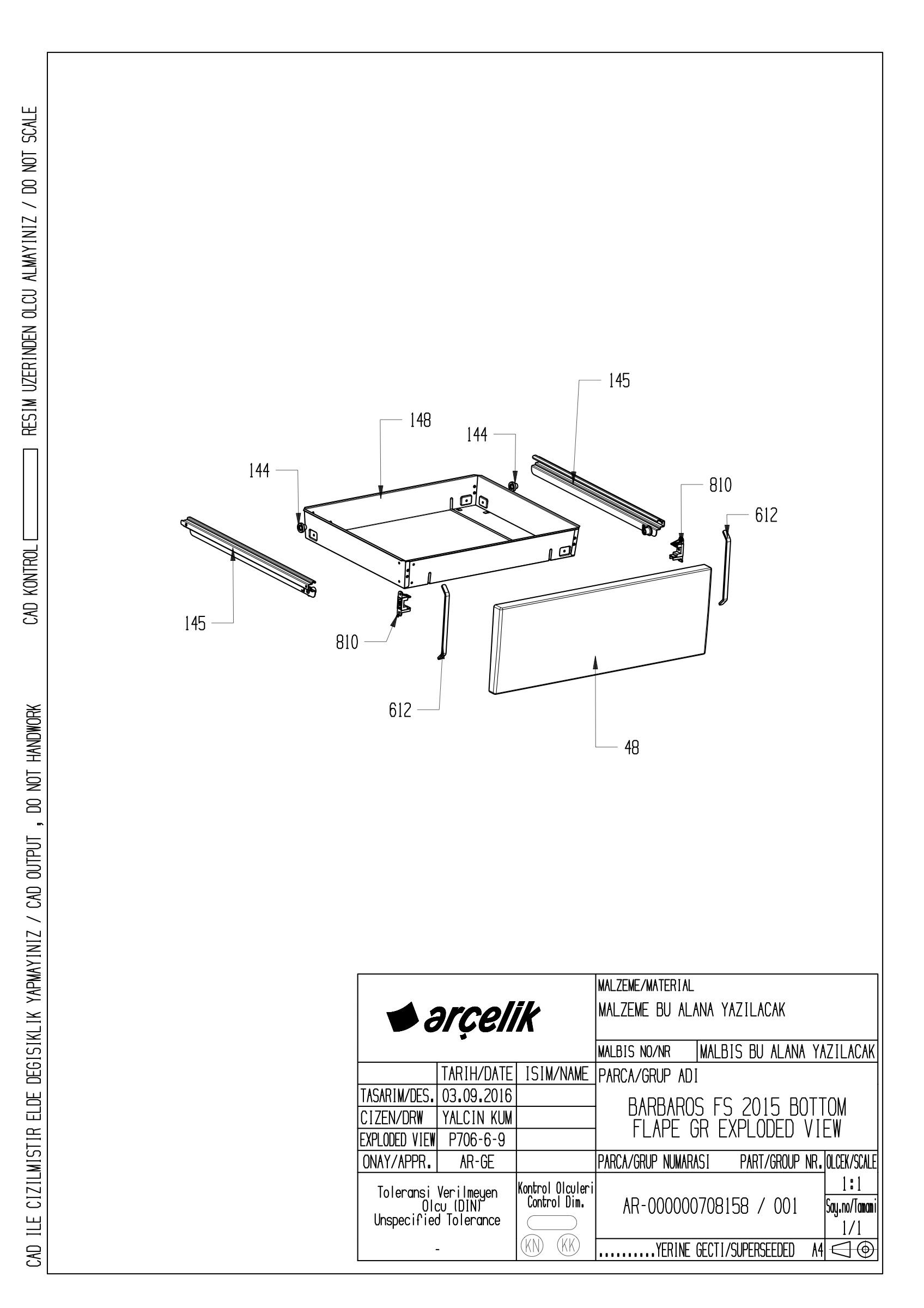 BARBAROS FS BOTTOM FLAPE GR EXPLODED VIEW