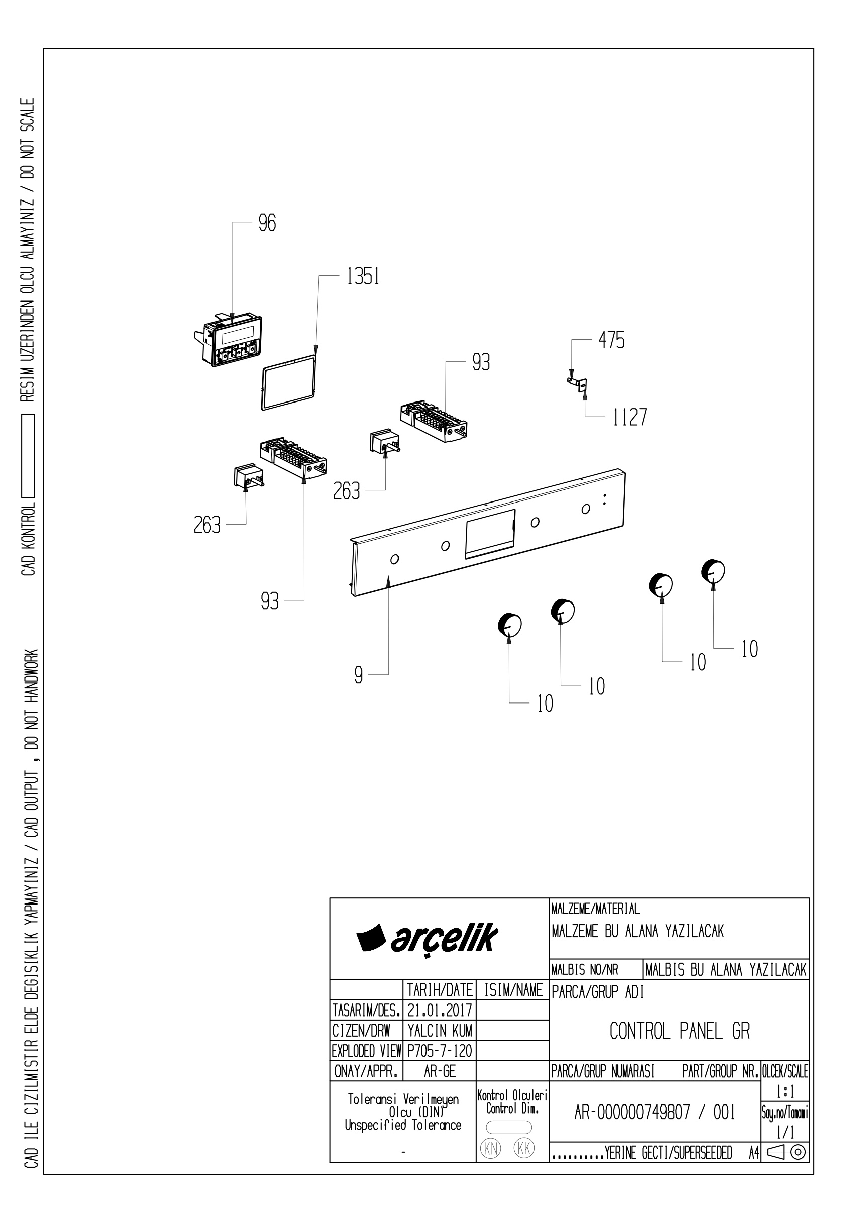 CONTROL PANEL GR.