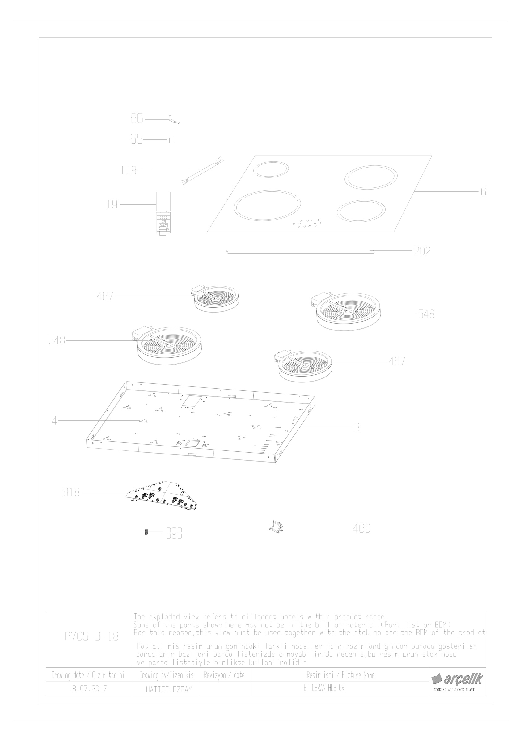 BARBAROS BI INTEGRATED HOB GR.