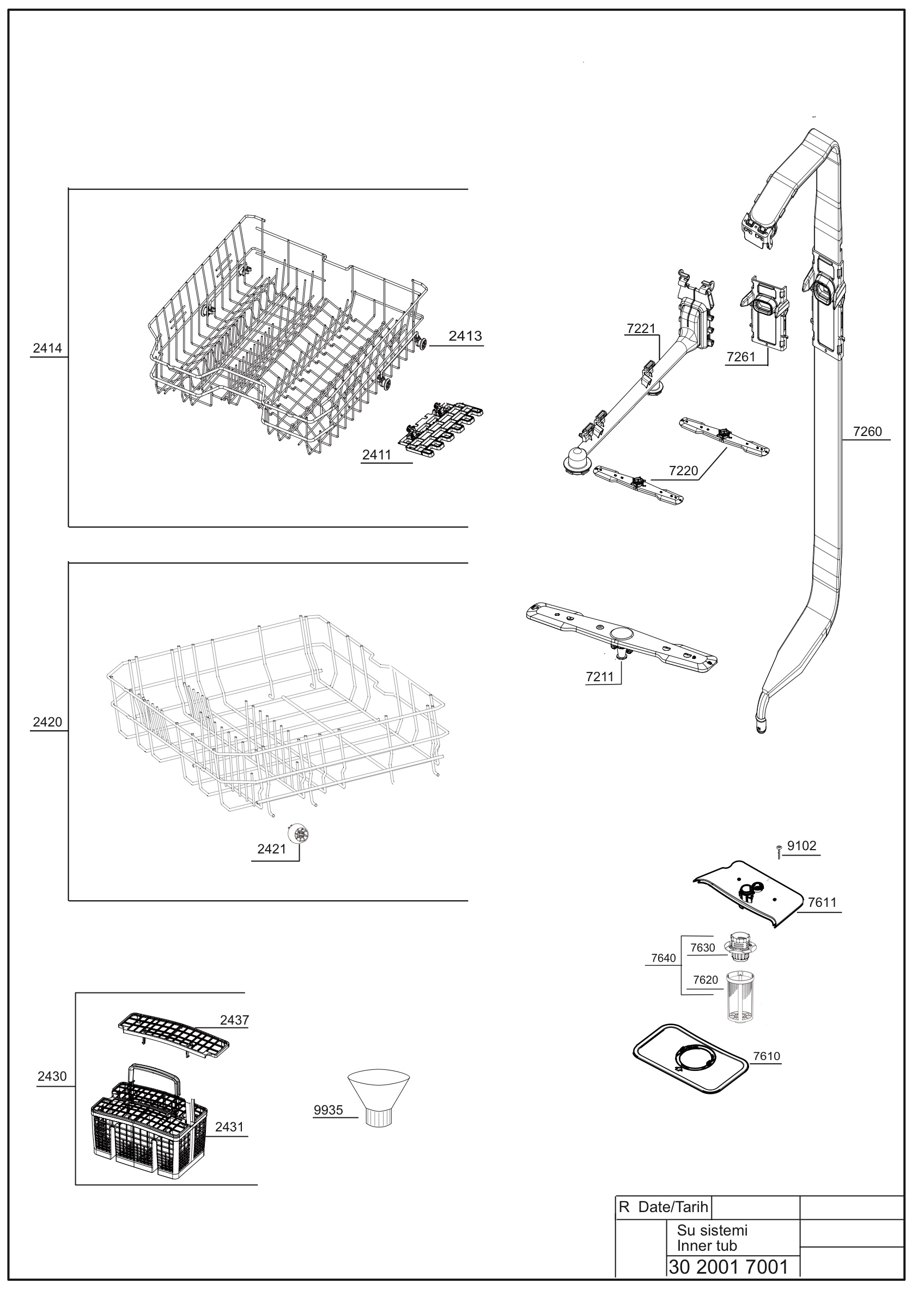 Water system exploded pictures