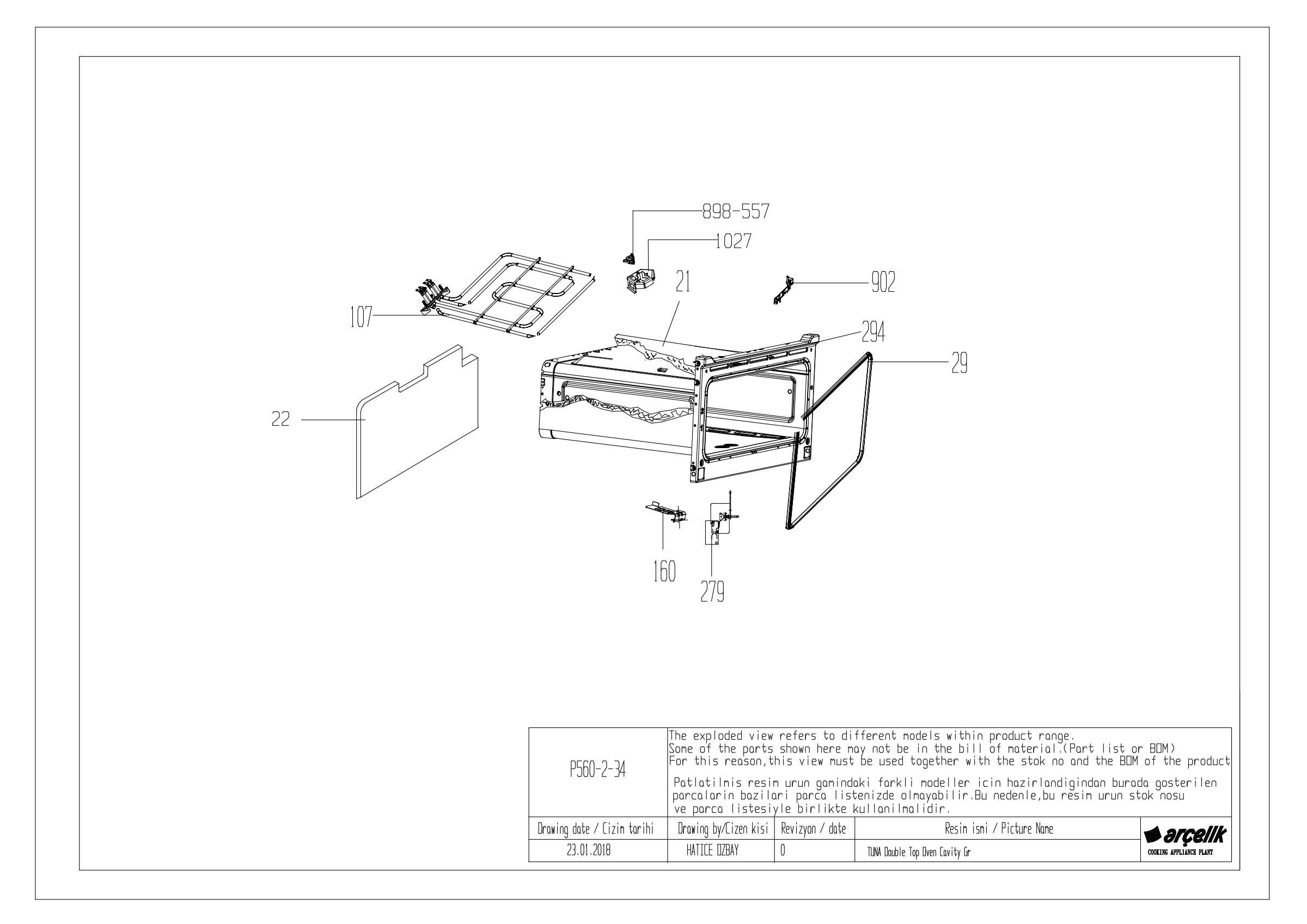 TUNA TOP OVEN BODY GR.