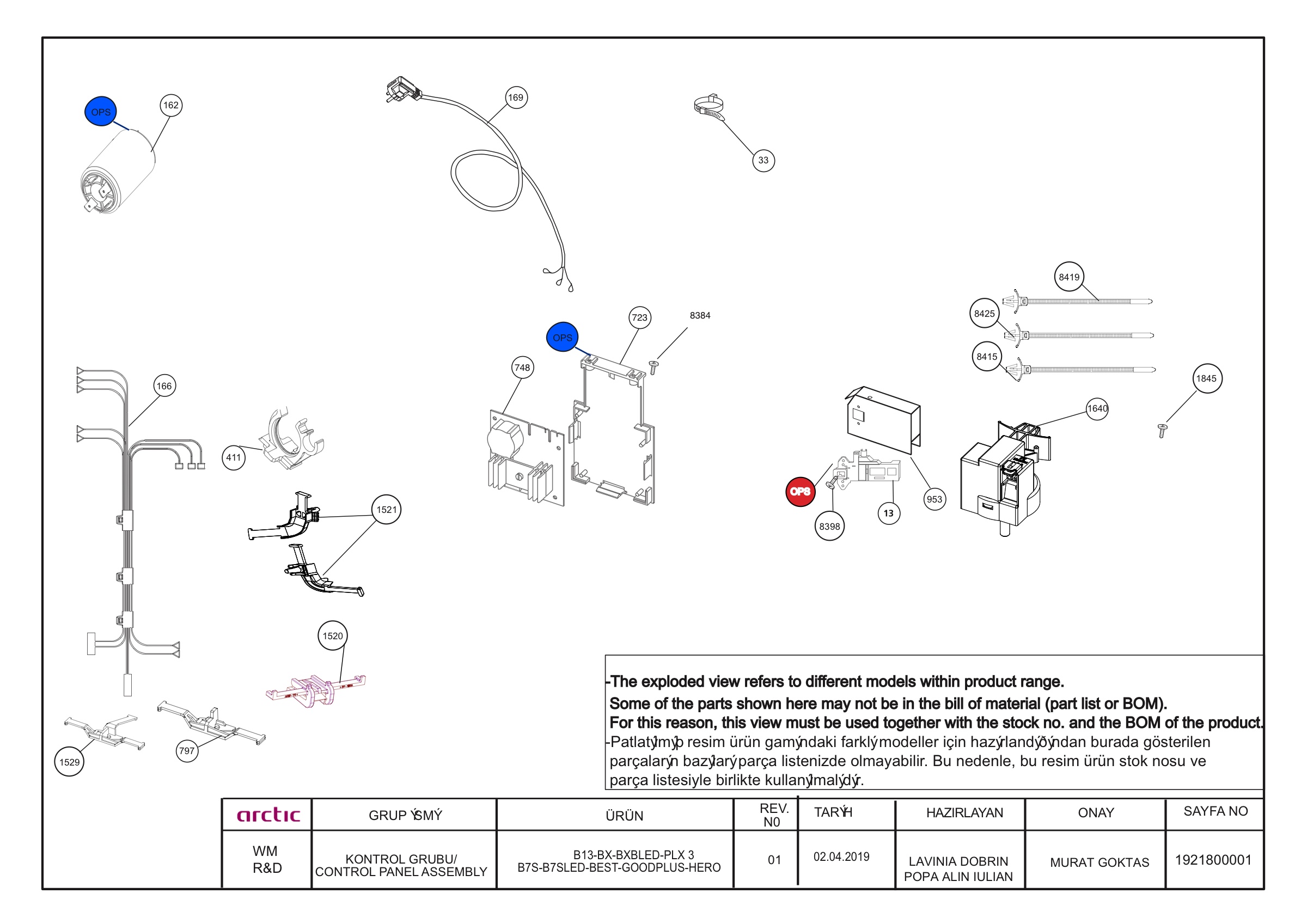 control panel assembly