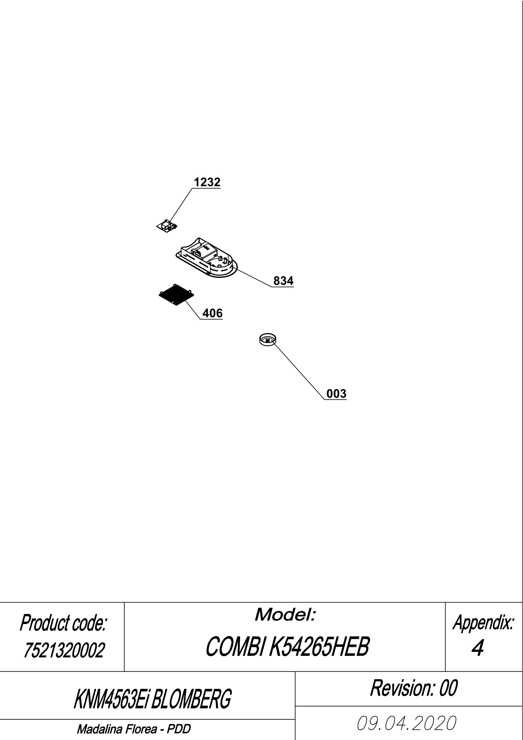 EXPLODED VIEW LEDS KNM4563Ei BLOMBERG