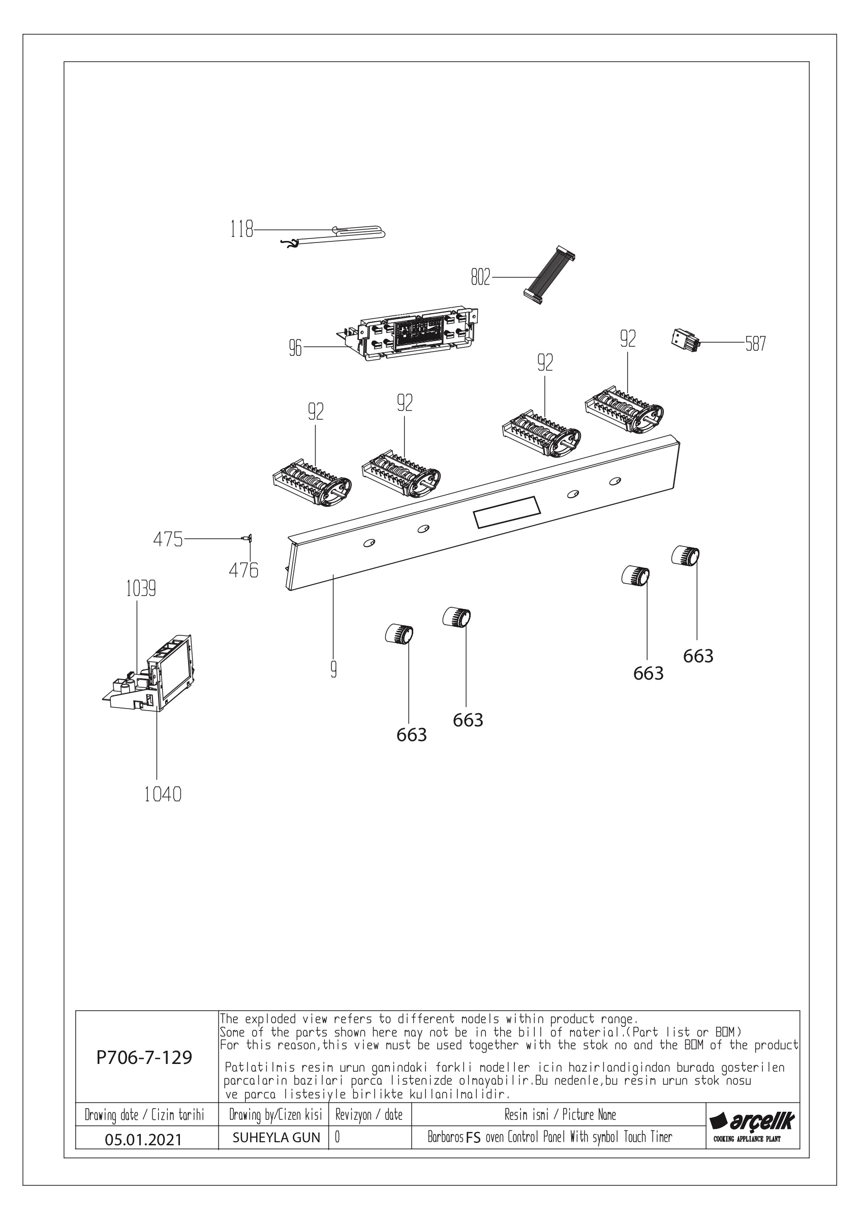 BARBAROS FS CONTROL PANEL GR