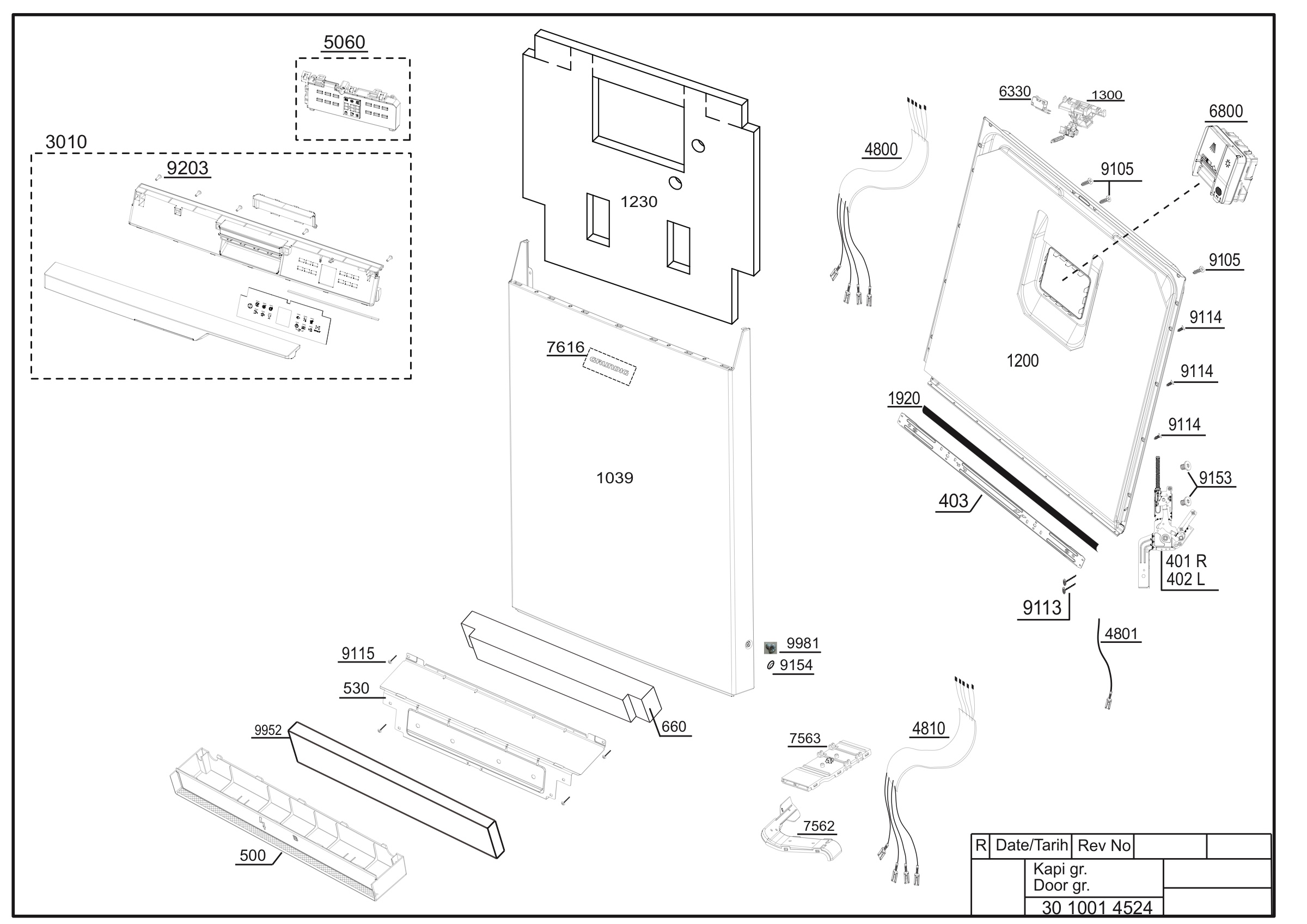 Door-Panel group Exploded View