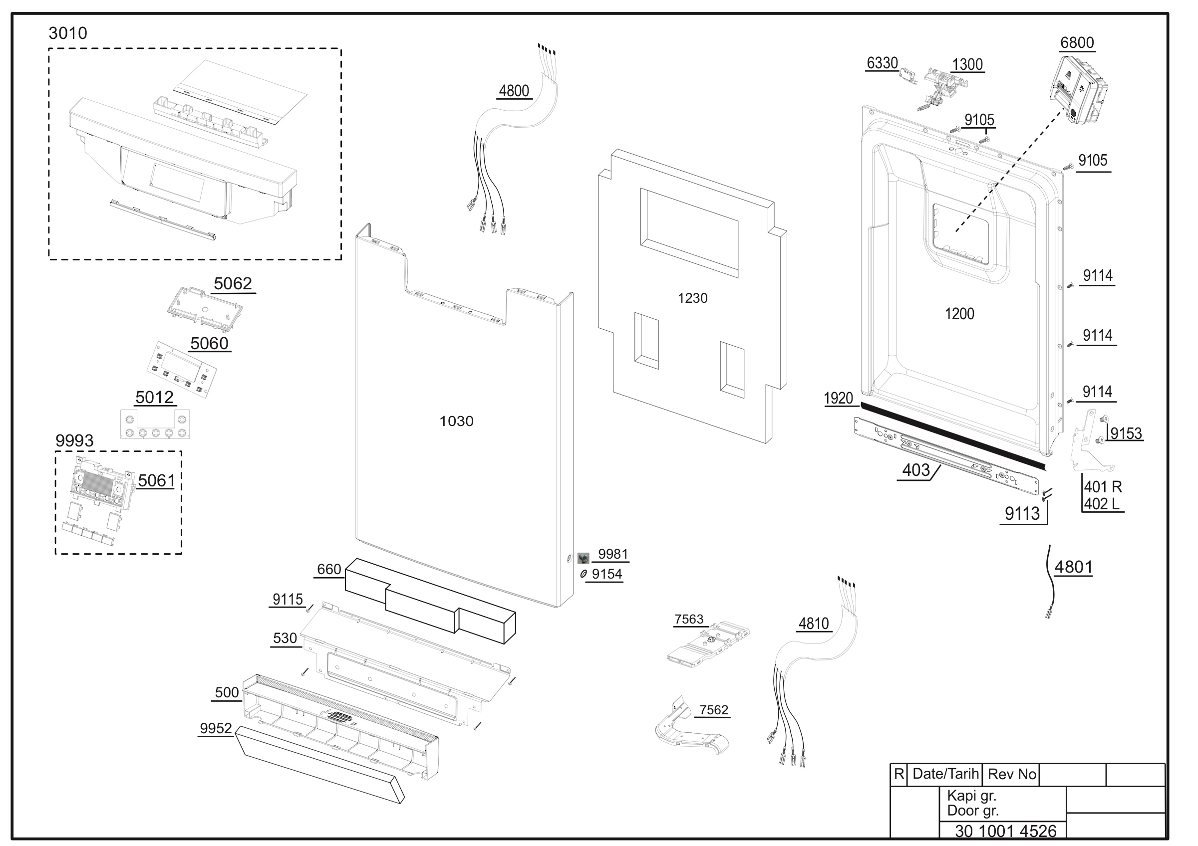 Door-Panel group Exploded View