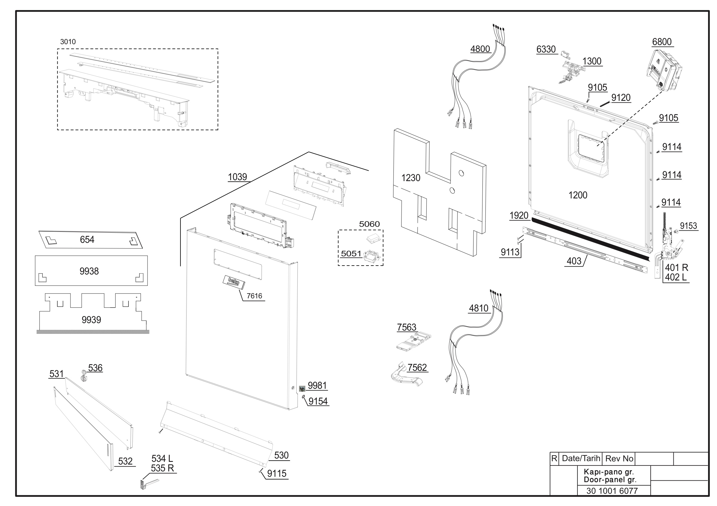 Door-Panel group Exploded View
