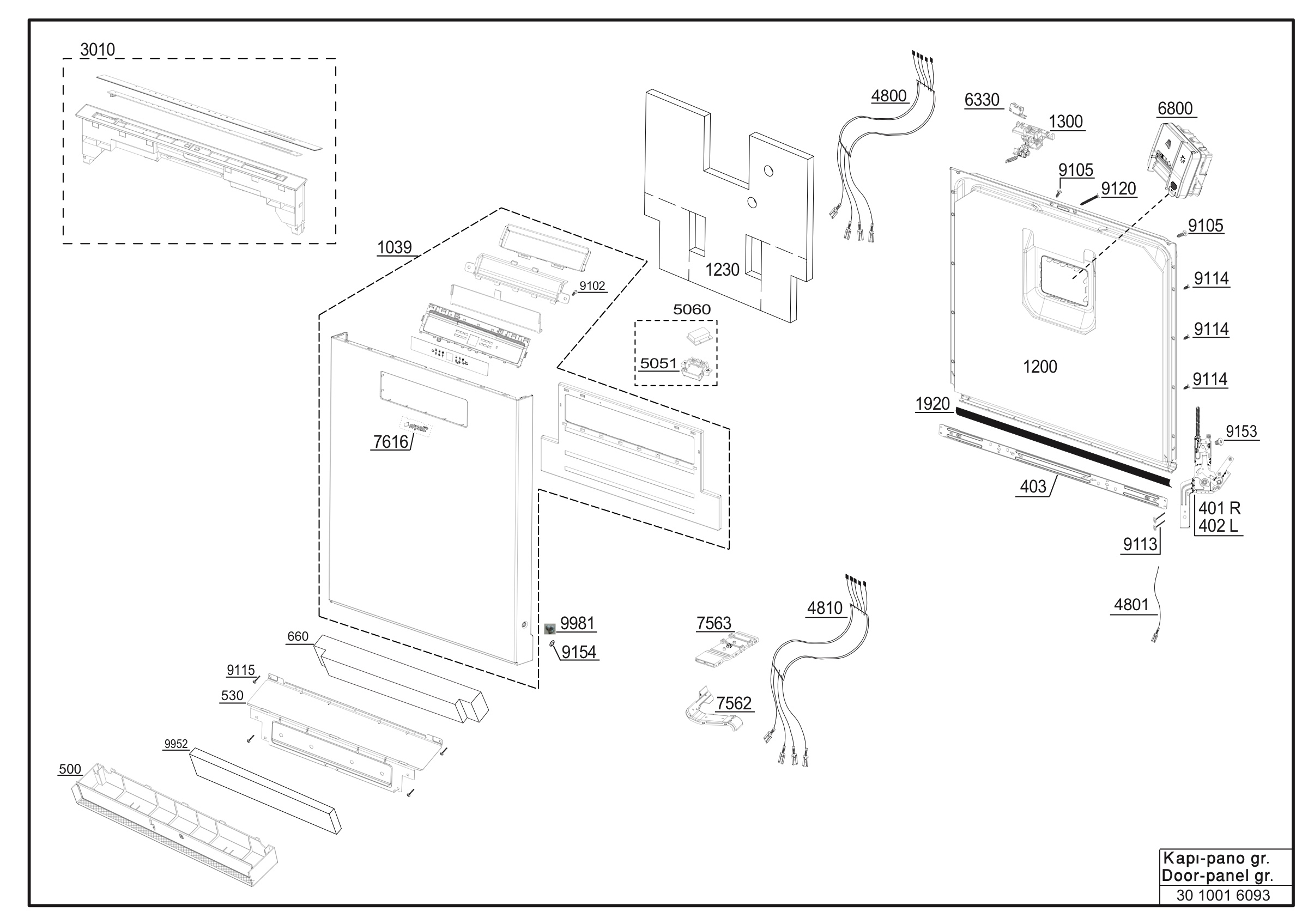 Door-Panel group Exploded View