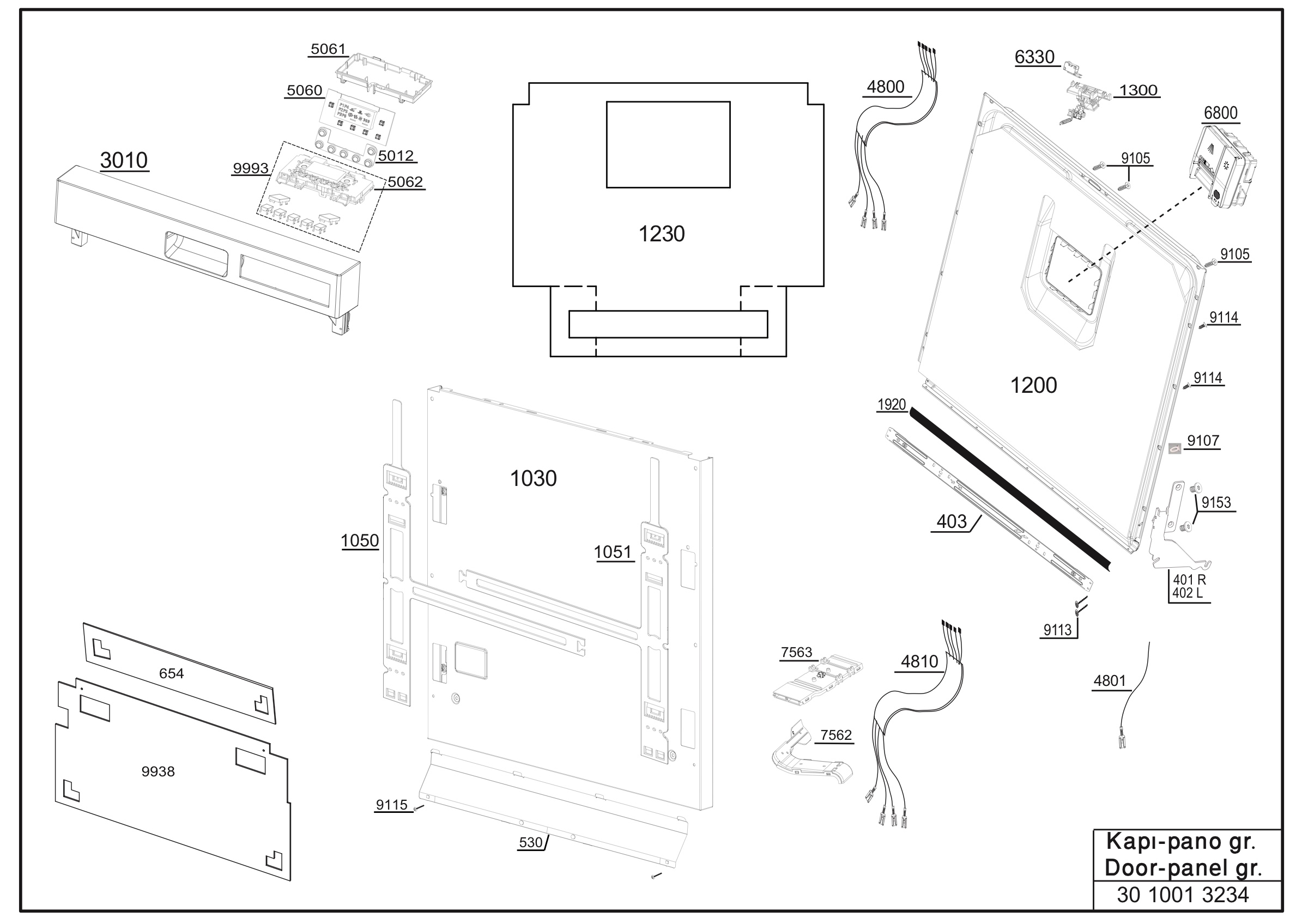 Door-Panel group Exploded View
