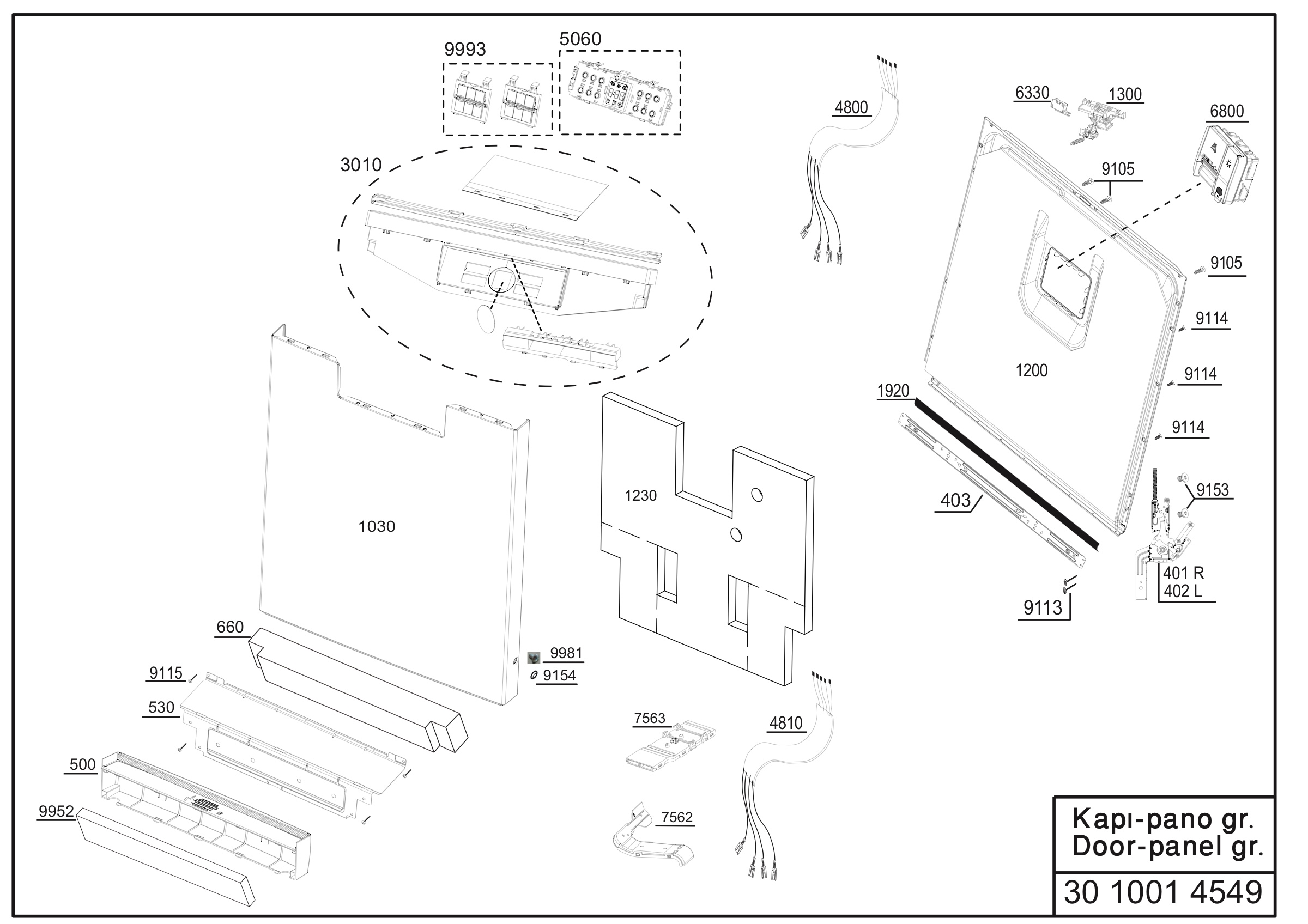 Door-Panel group Exploded View